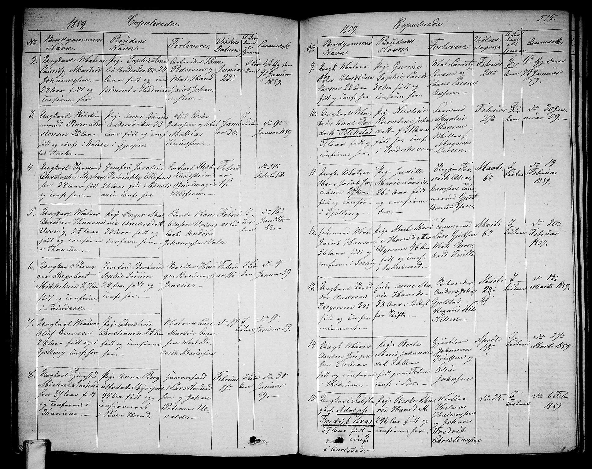 Larvik kirkebøker, AV/SAKO-A-352/G/Ga/L0003b: Parish register (copy) no. I 3B, 1830-1870, p. 515