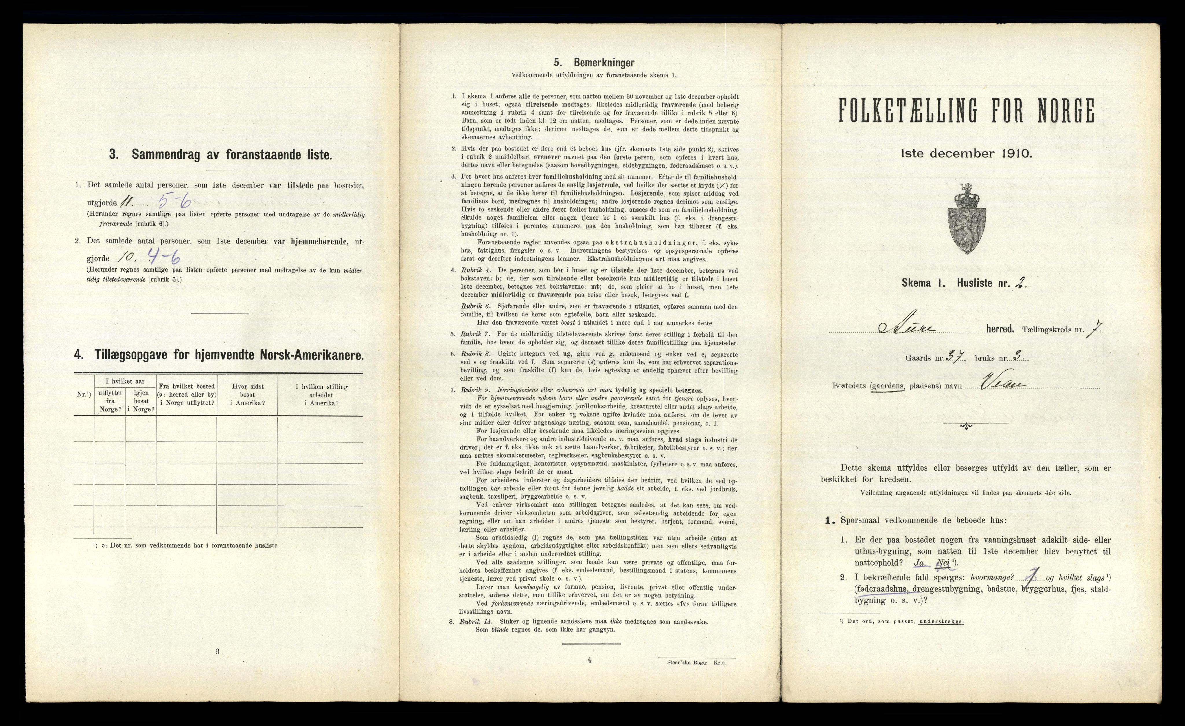 RA, 1910 census for Aure, 1910, p. 786