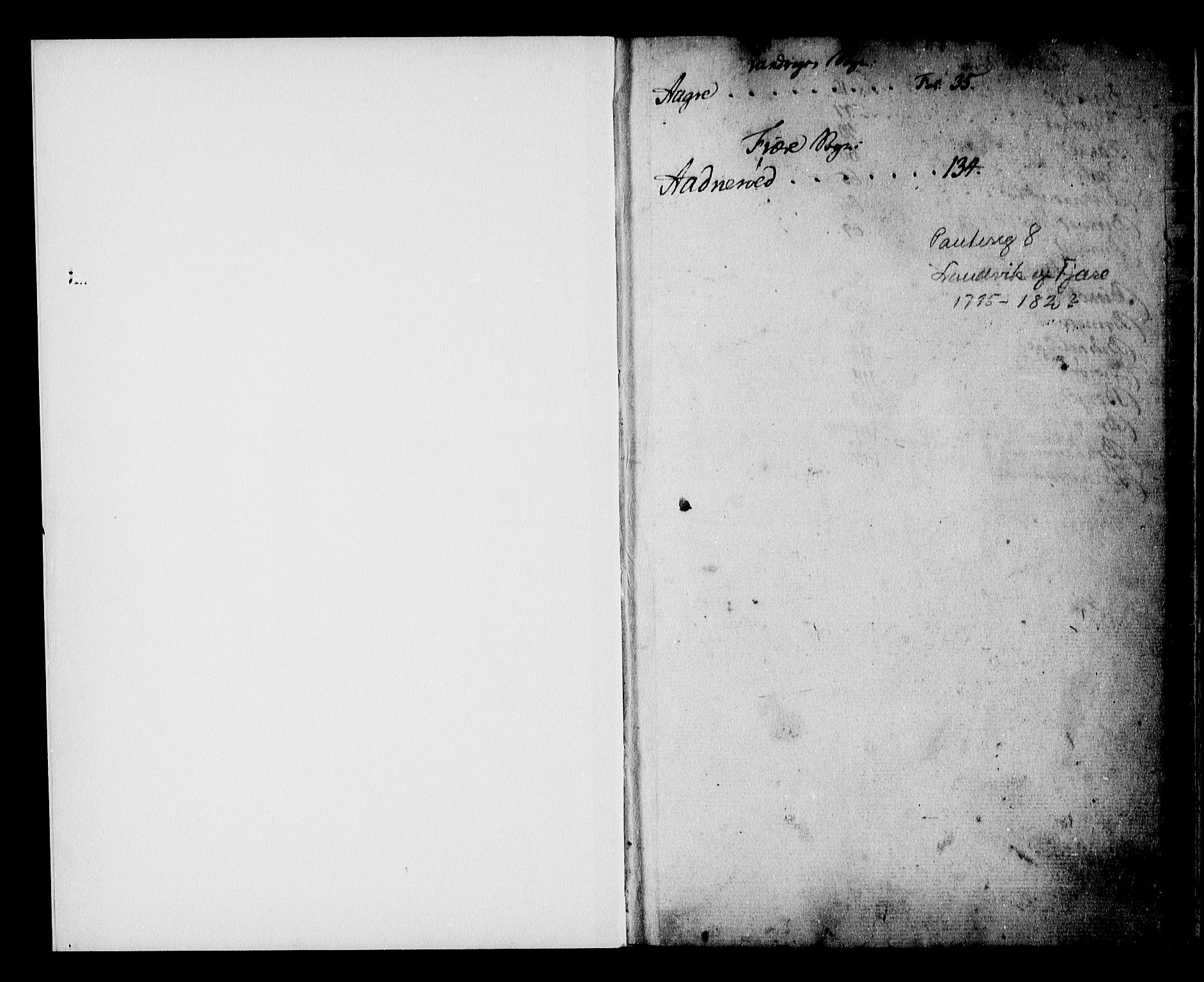 Nedenes sorenskriveri før 1824, SAK/1221-0007/G/Ga/L0009: Mortgage register no. 9, 1795-1827