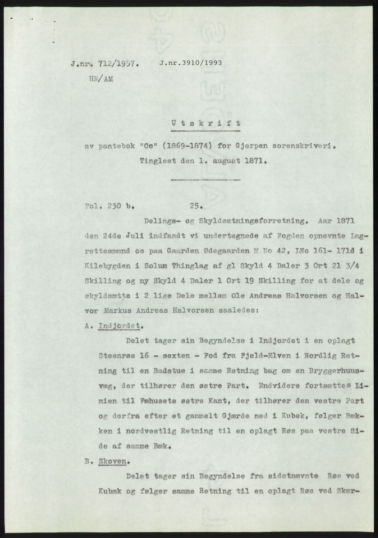 Statsarkivet i Kongsberg, SAKO/A-0001, 1957, p. 331