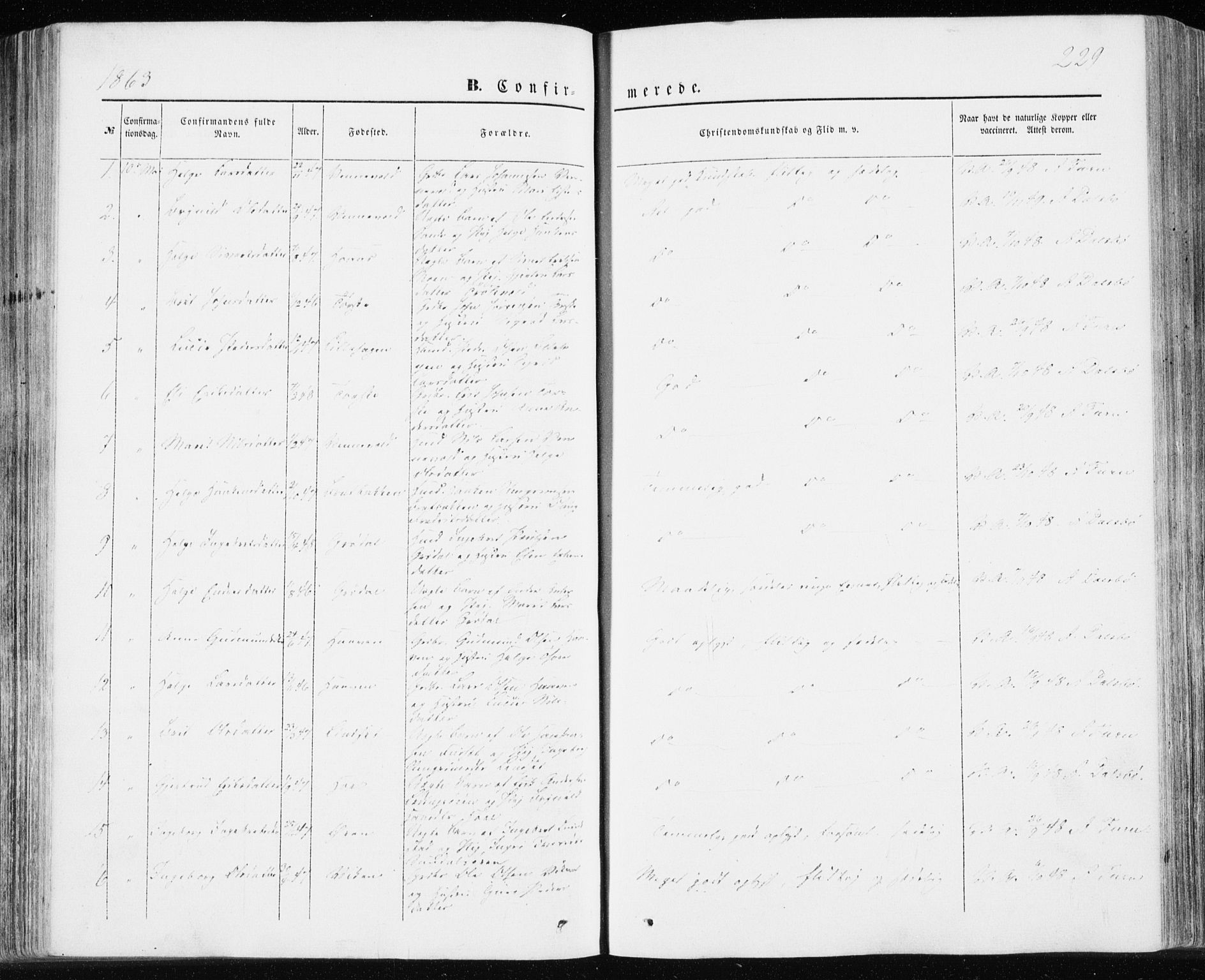 Ministerialprotokoller, klokkerbøker og fødselsregistre - Møre og Romsdal, SAT/A-1454/590/L1013: Parish register (official) no. 590A05, 1847-1877, p. 229