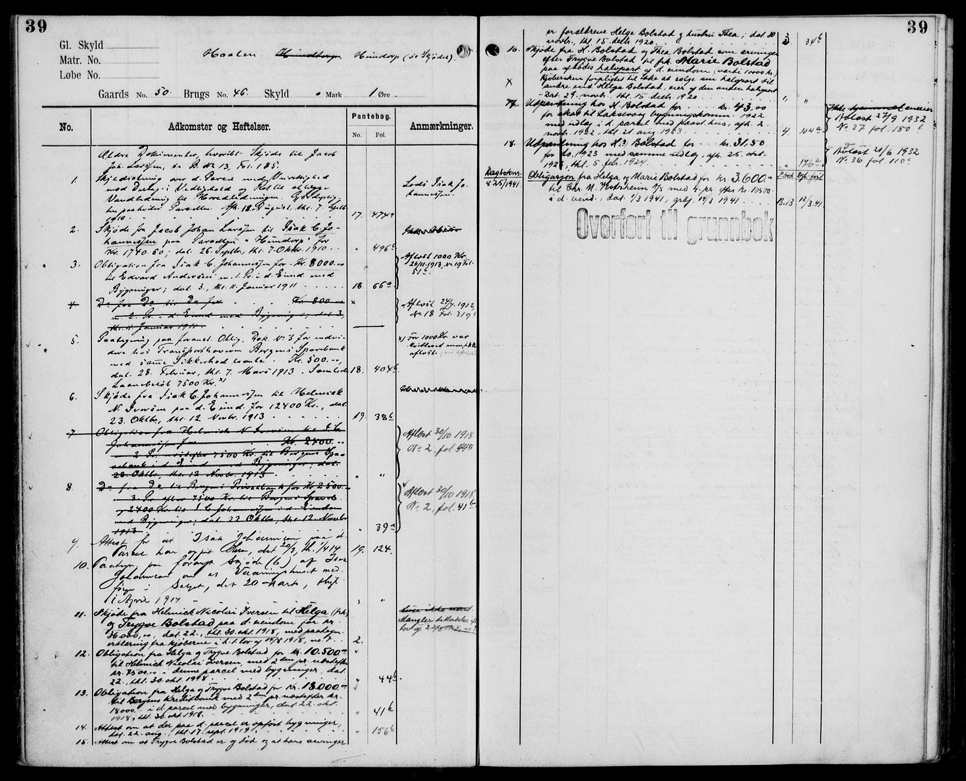 Midhordland sorenskriveri, AV/SAB-A-3001/1/G/Ga/Gab/L0110: Mortgage register no. II.A.b.110, p. 39