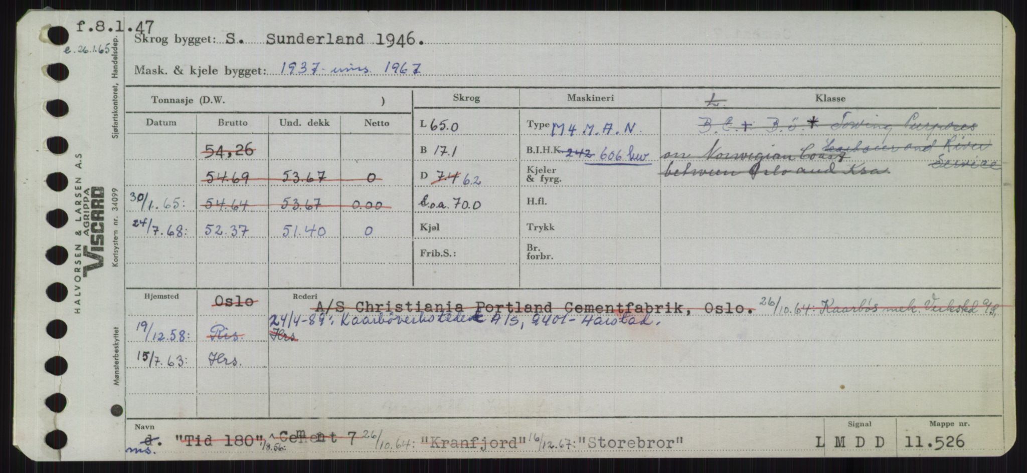 Sjøfartsdirektoratet med forløpere, Skipsmålingen, RA/S-1627/H/Ha/L0005/0002: Fartøy, S-Sven / Fartøy, Skjo-Sven, p. 551