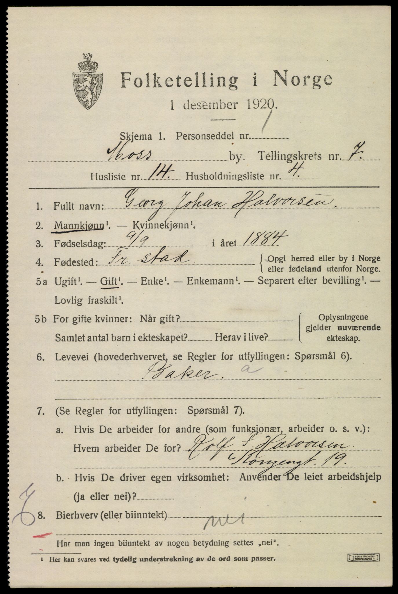 SAO, 1920 census for Moss, 1920, p. 19807