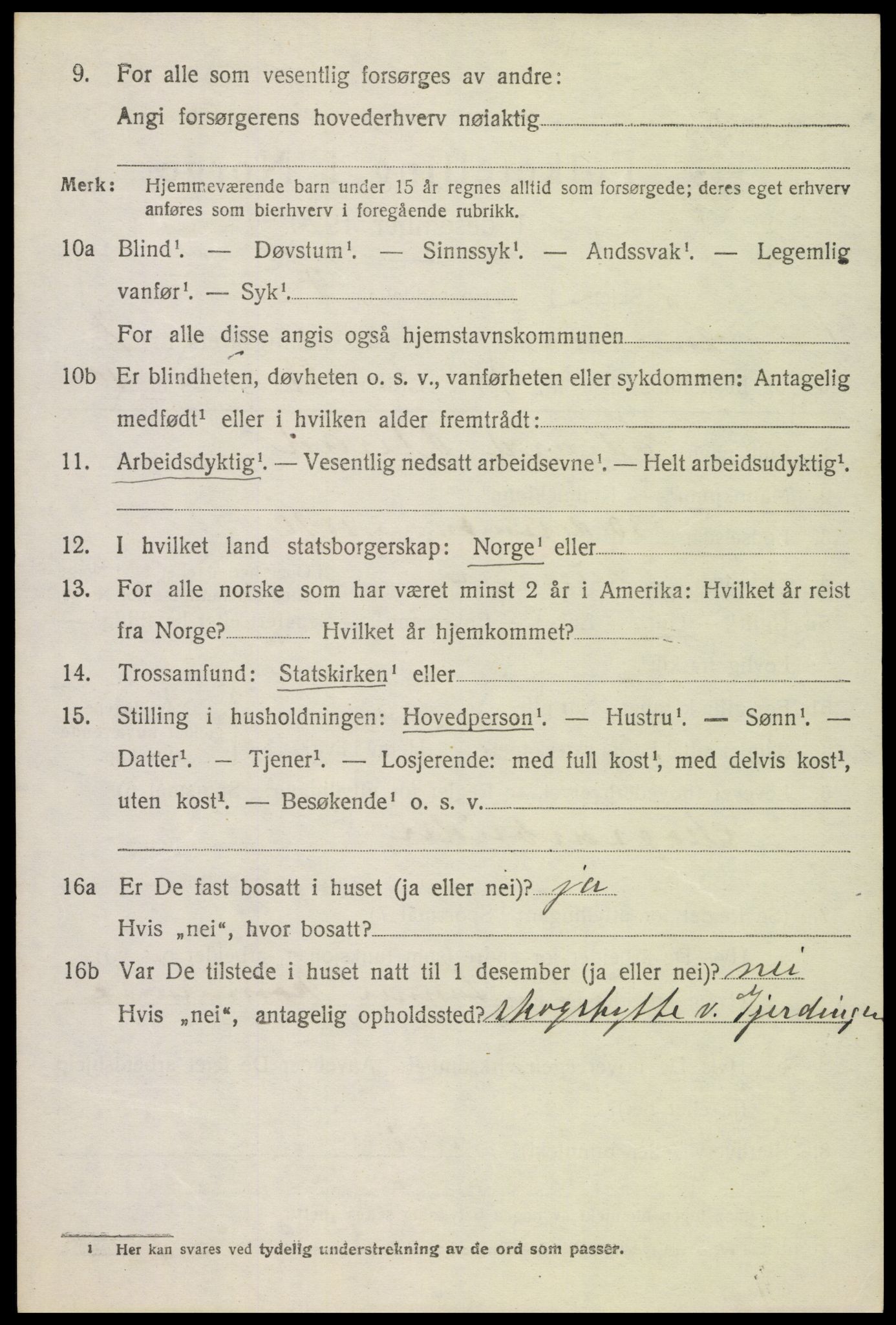 SAH, 1920 census for Lunner, 1920, p. 8976