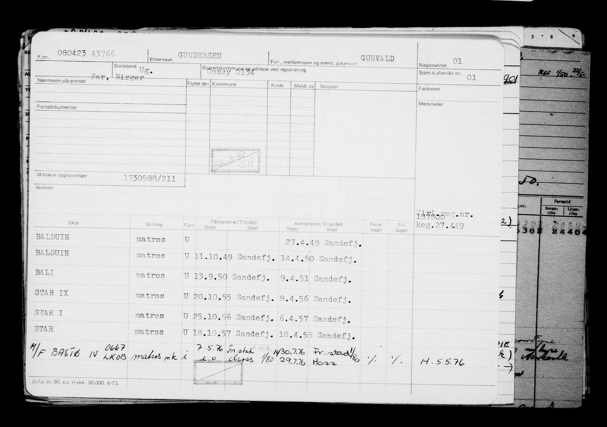 Direktoratet for sjømenn, AV/RA-S-3545/G/Gb/L0217: Hovedkort, 1923, p. 576