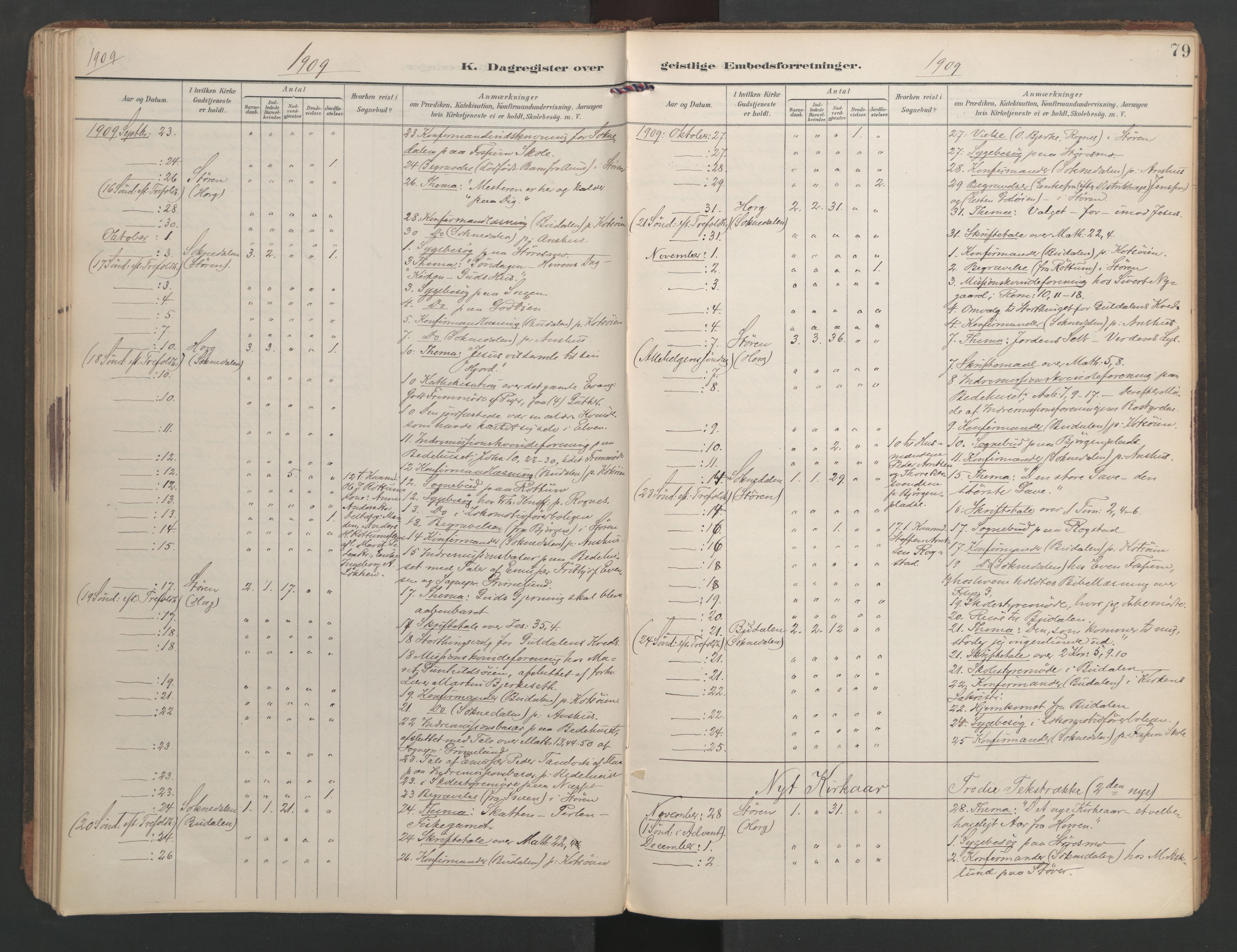 Ministerialprotokoller, klokkerbøker og fødselsregistre - Sør-Trøndelag, AV/SAT-A-1456/687/L1005: Diary records no. 687A11, 1891-1912, p. 79