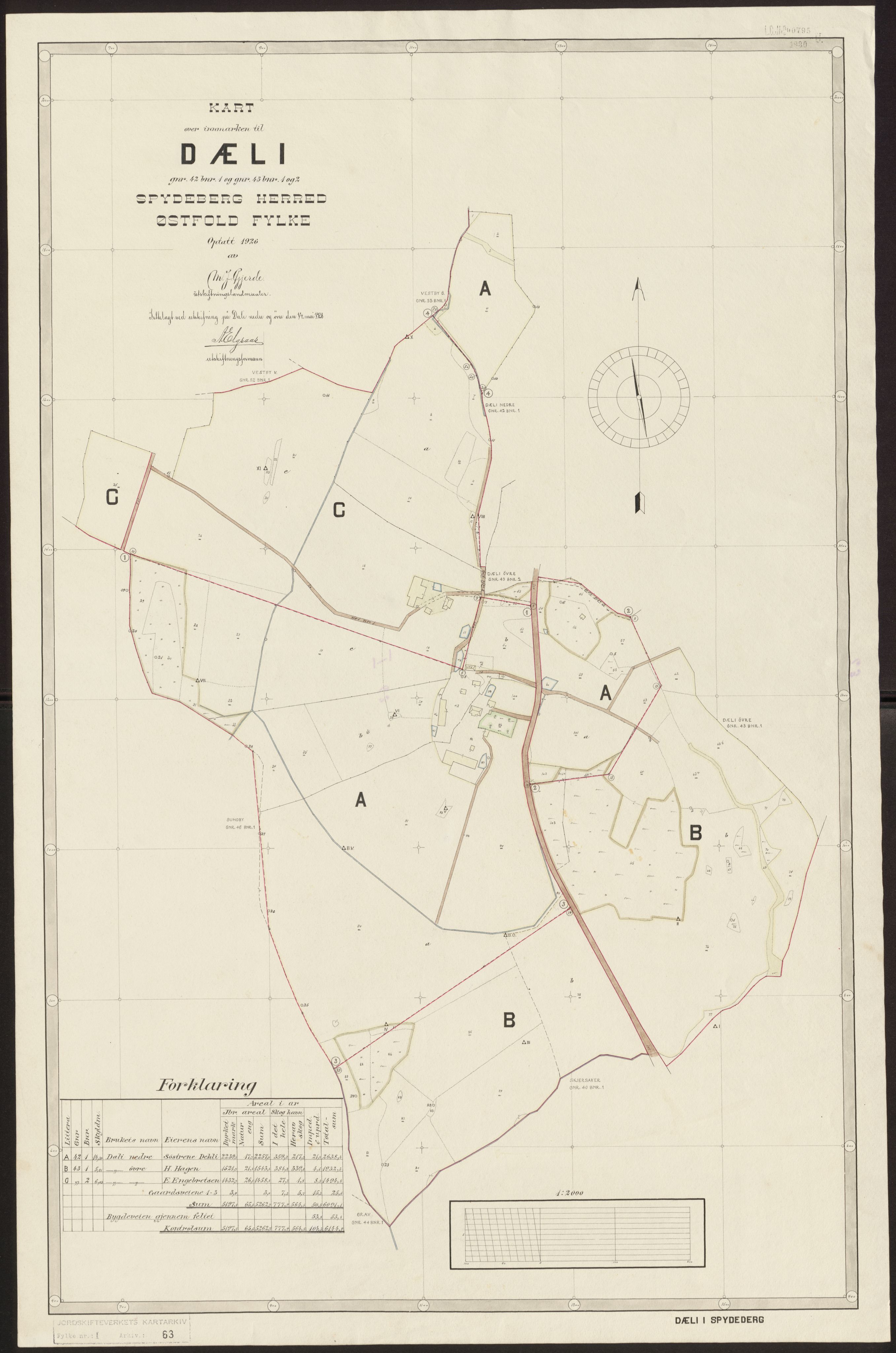 Jordskifteverkets kartarkiv, AV/RA-S-3929/T, 1859-1988, p. 84