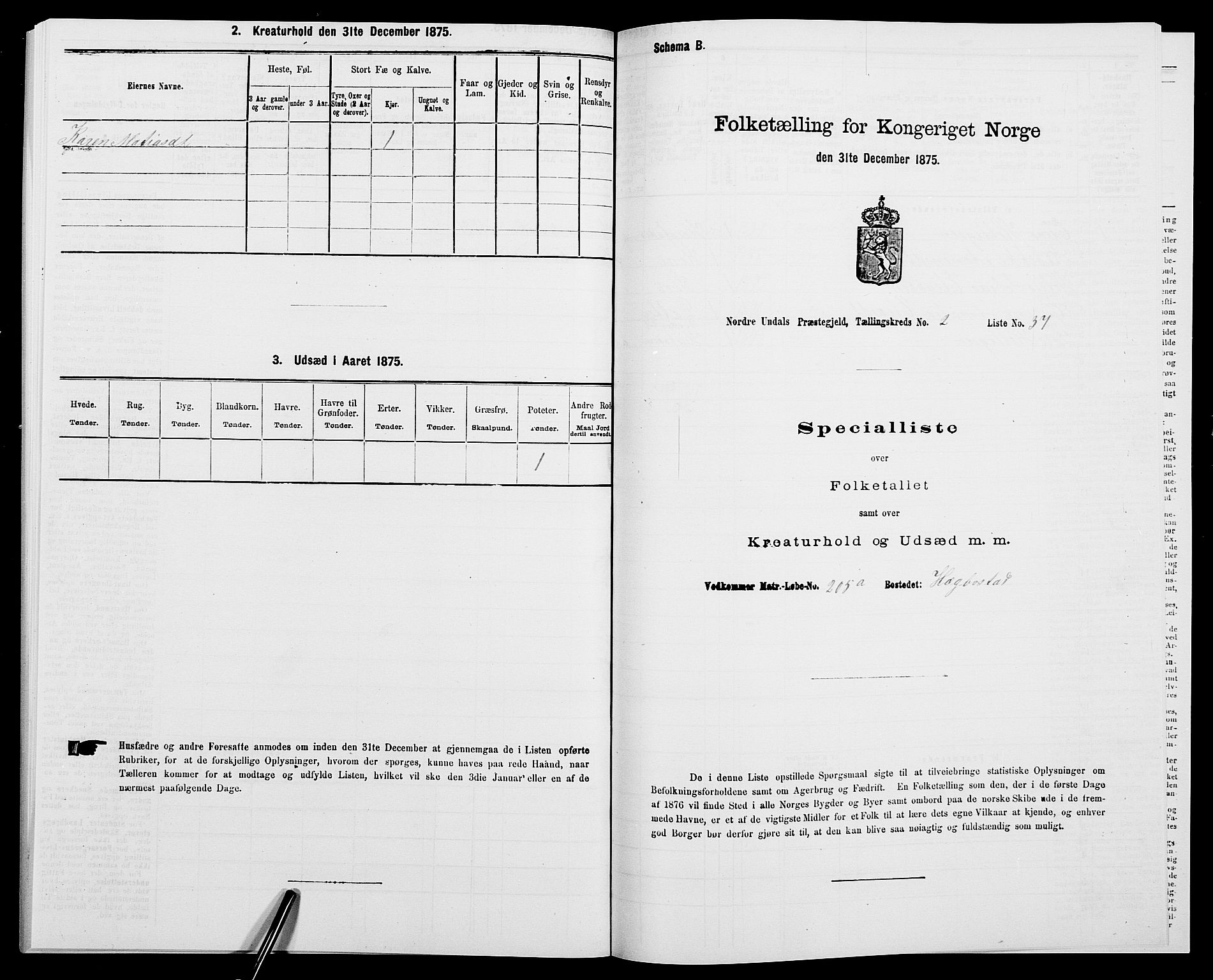 SAK, 1875 census for 1028P Nord-Audnedal, 1875, p. 241