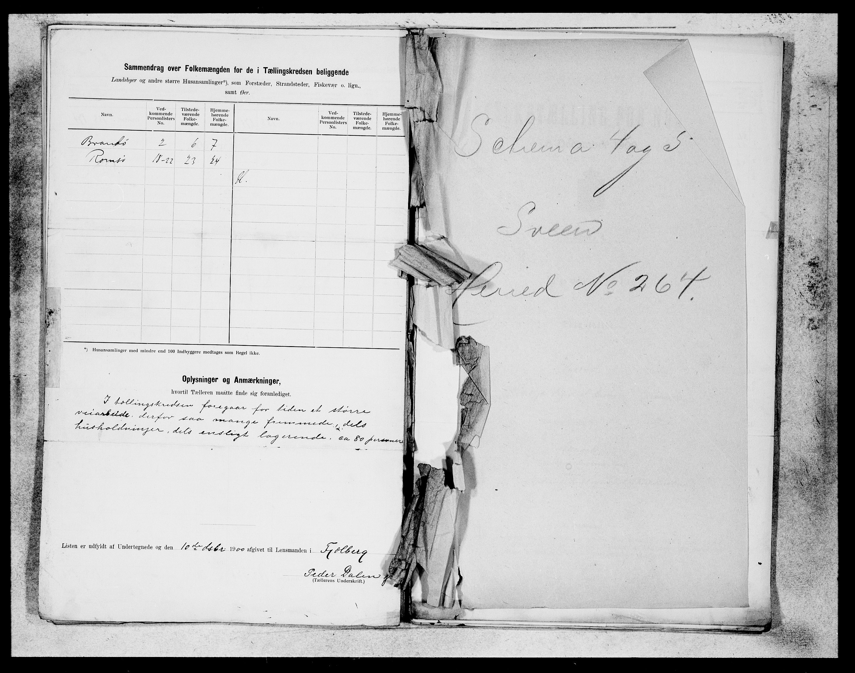 SAB, 1900 census for Fjelberg, 1900, p. 27