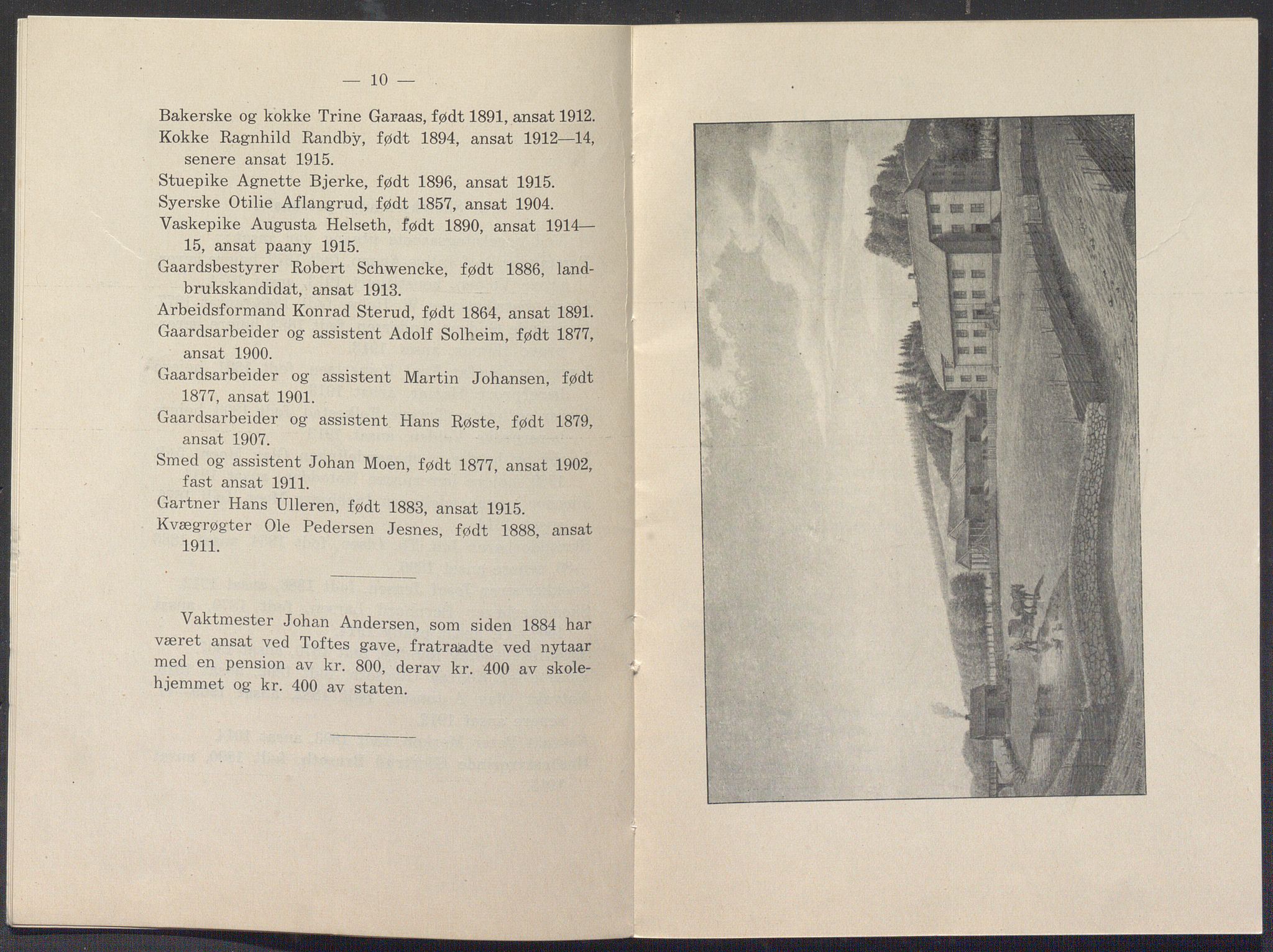 Toftes gave, OBA/A-20200/X/Xa, 1866-1948, p. 1158