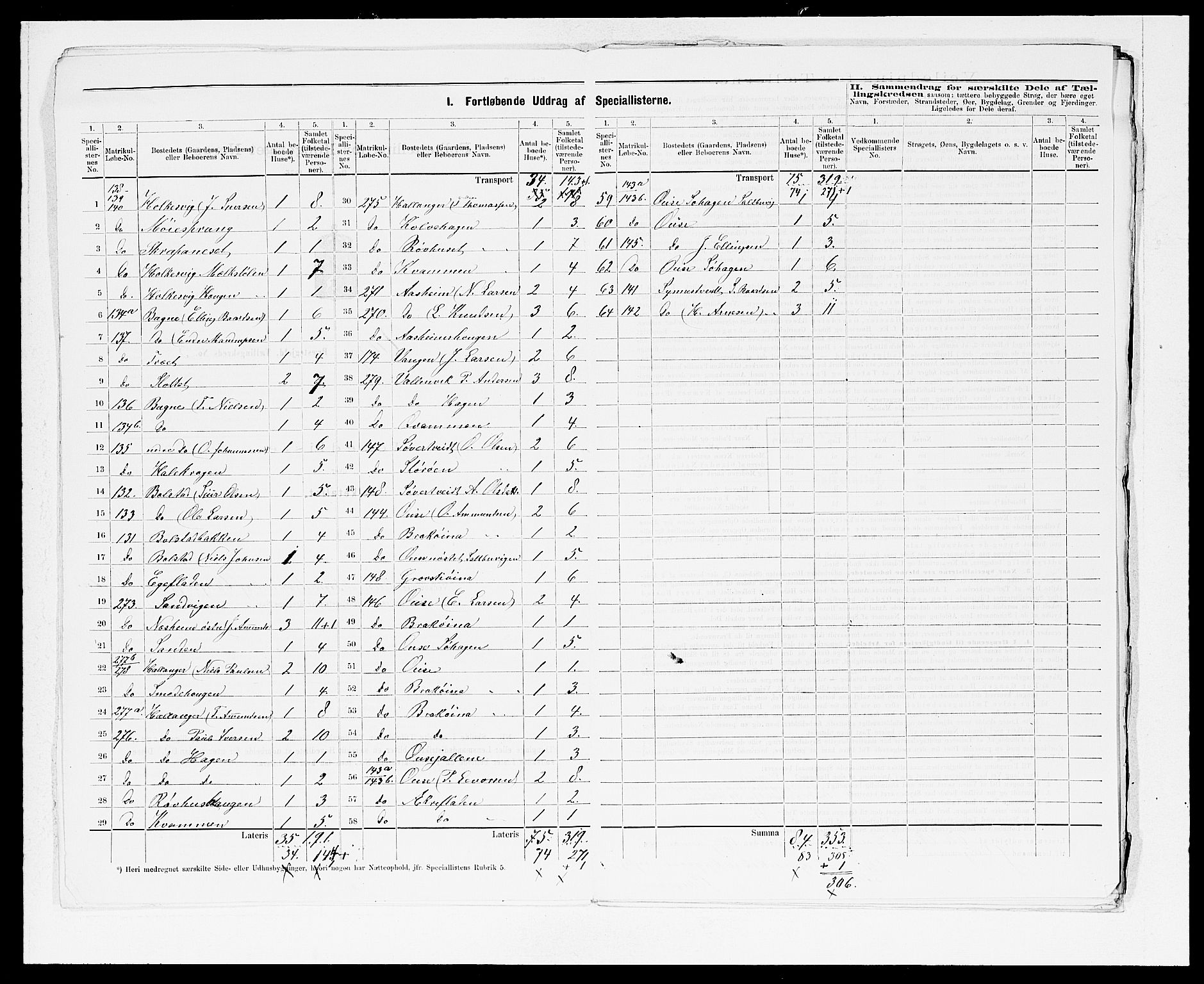 SAB, 1875 census for 1233P Ulvik, 1875, p. 9