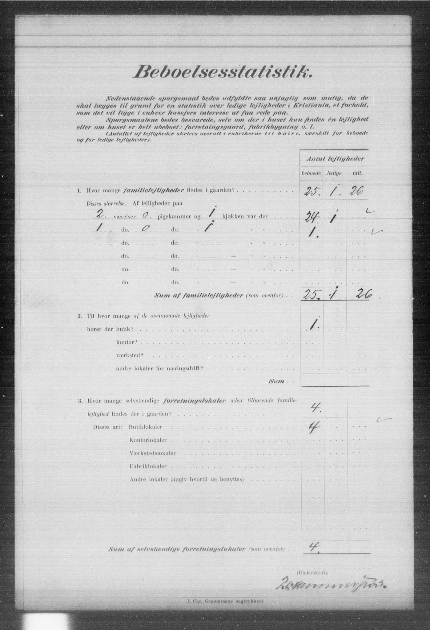 OBA, Municipal Census 1903 for Kristiania, 1903, p. 4510