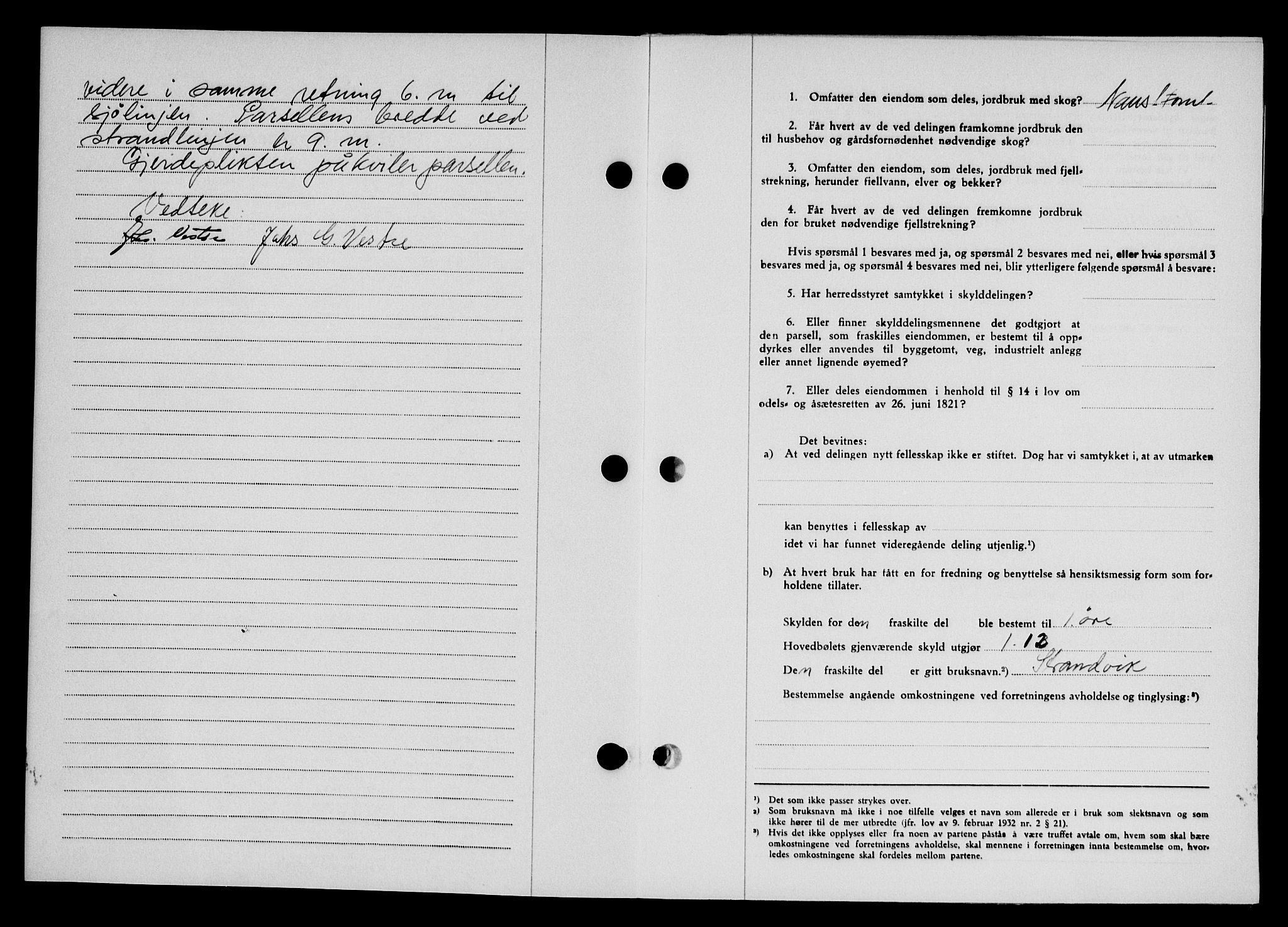Karmsund sorenskriveri, SAST/A-100311/01/II/IIB/L0101: Mortgage book no. 81A, 1950-1951, Diary no: : 2827/1950