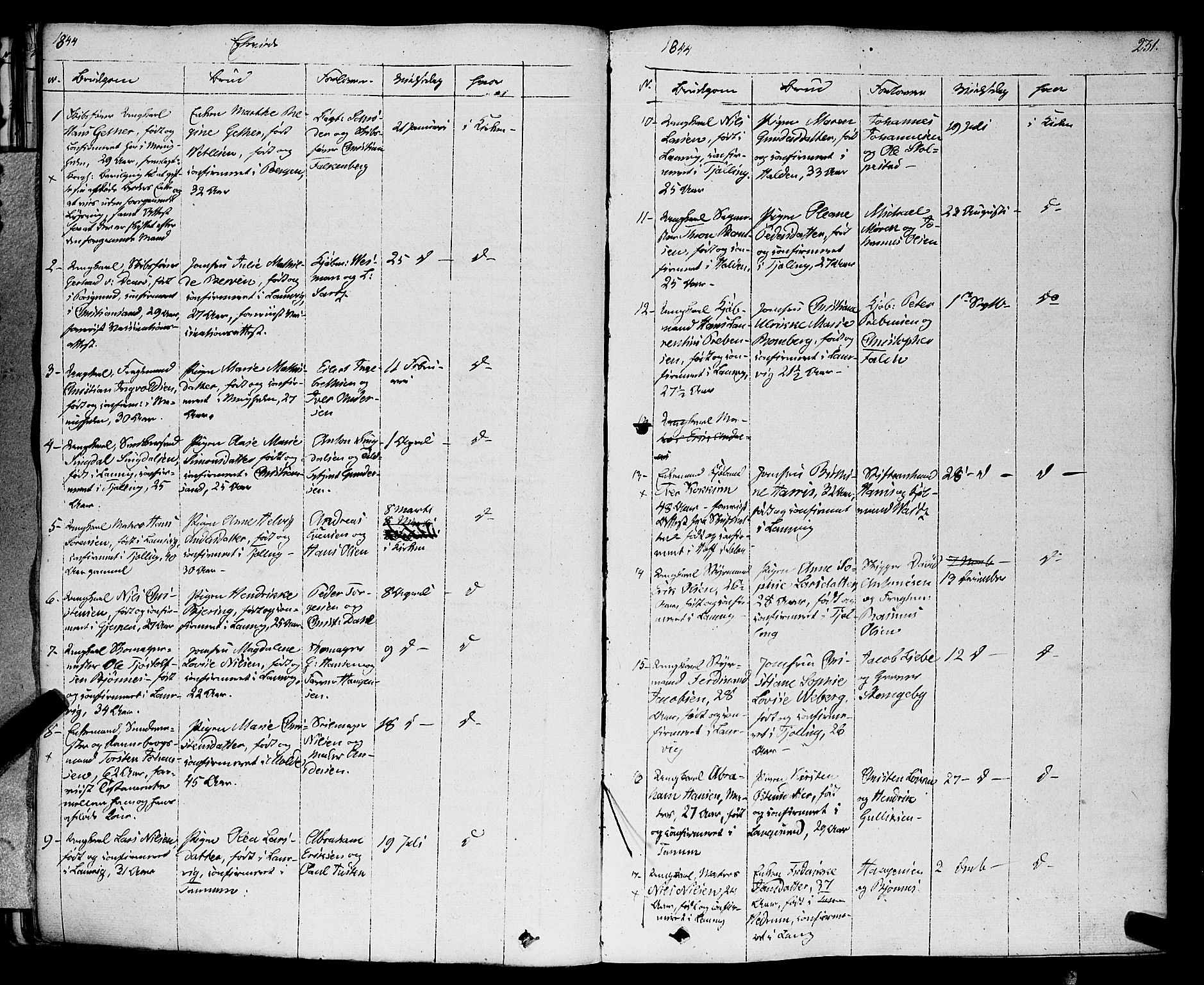 Larvik kirkebøker, SAKO/A-352/F/Fa/L0002: Parish register (official) no. I 2, 1825-1847, p. 231