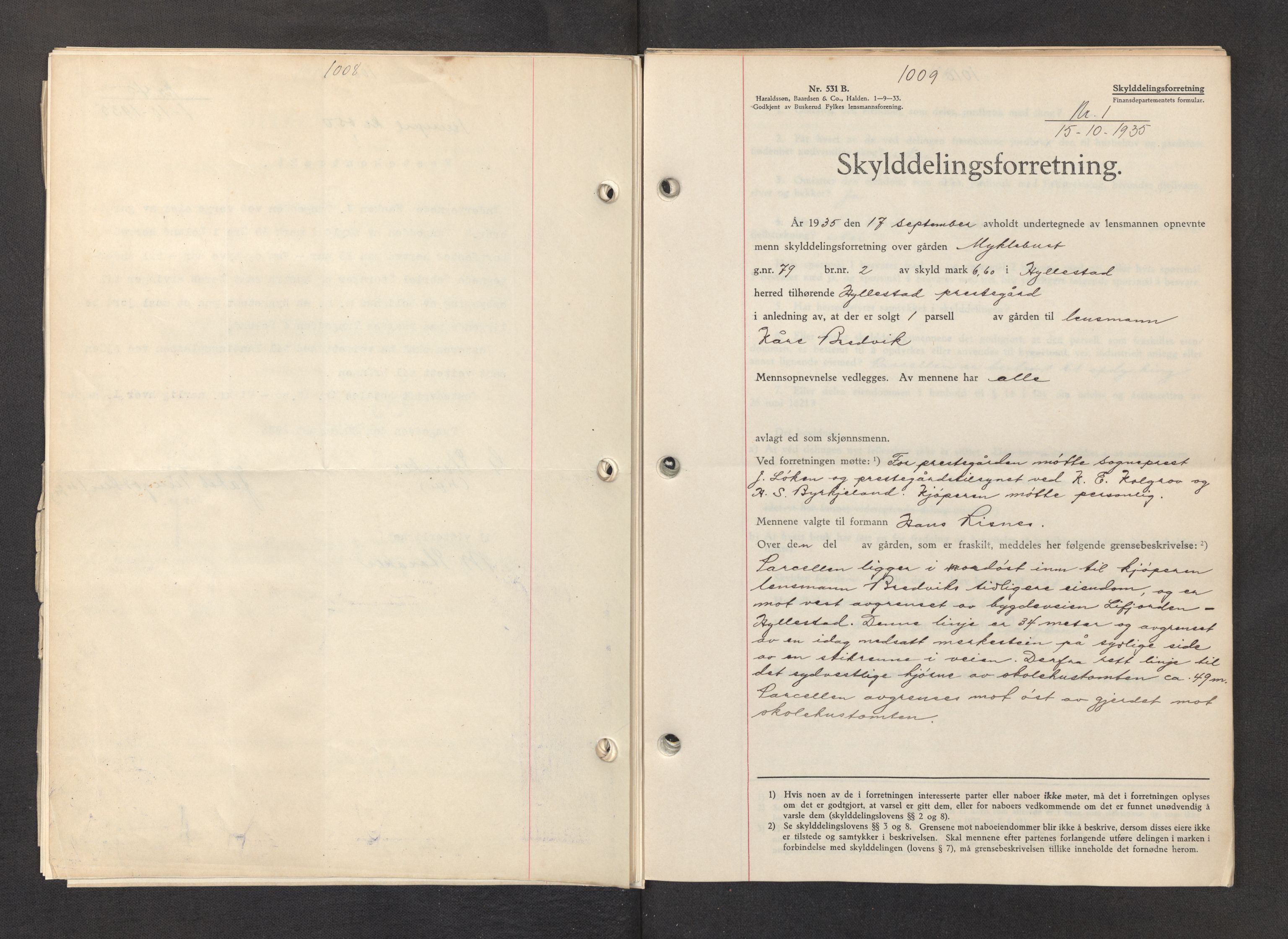 Ytre Sogn tingrett, SAB/A-2601/1/G/Gba/L0044: Mortgage book no. II.B.44, 1935-1935, Deed date: 15.10.1935