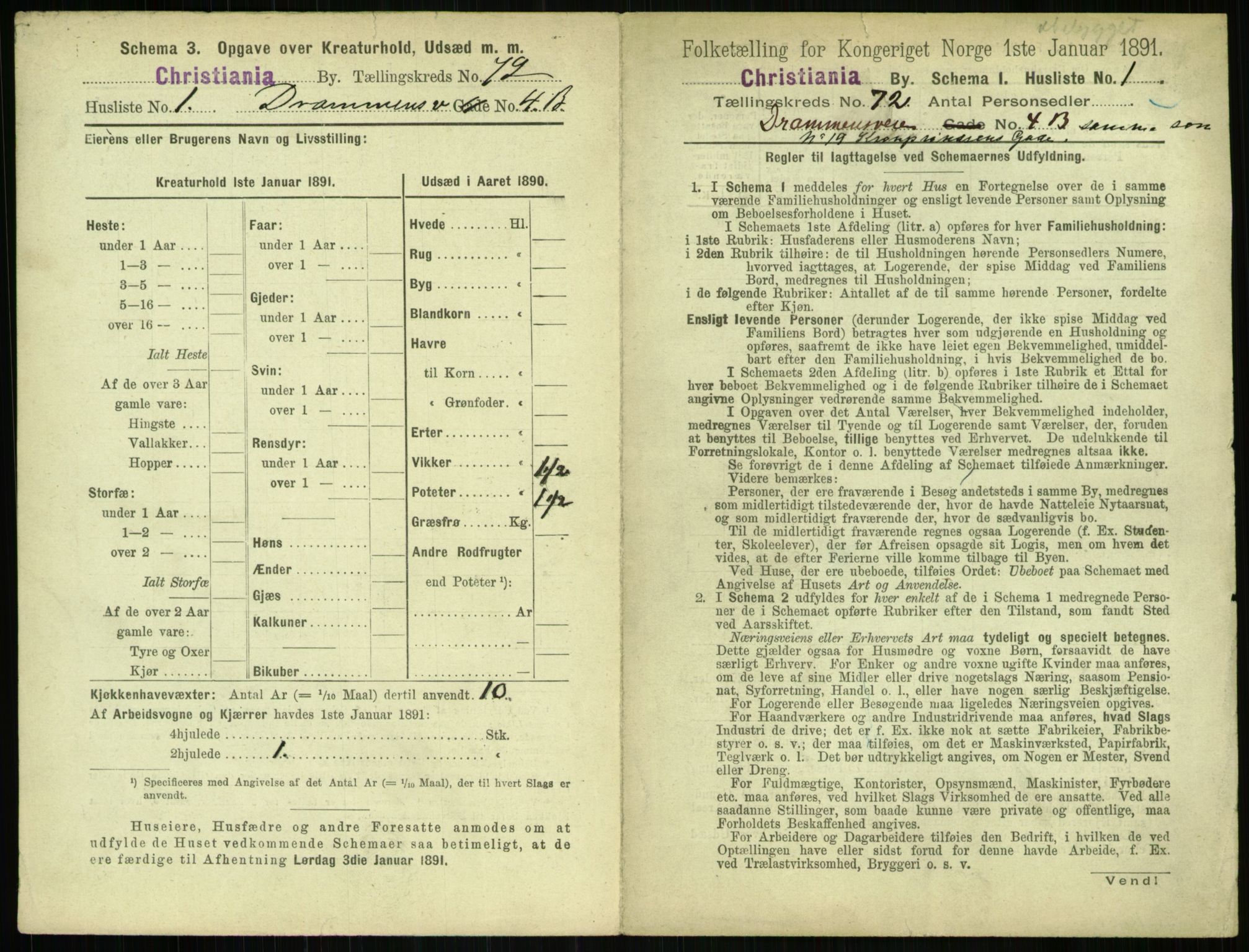 RA, 1891 census for 0301 Kristiania, 1891, p. 39170