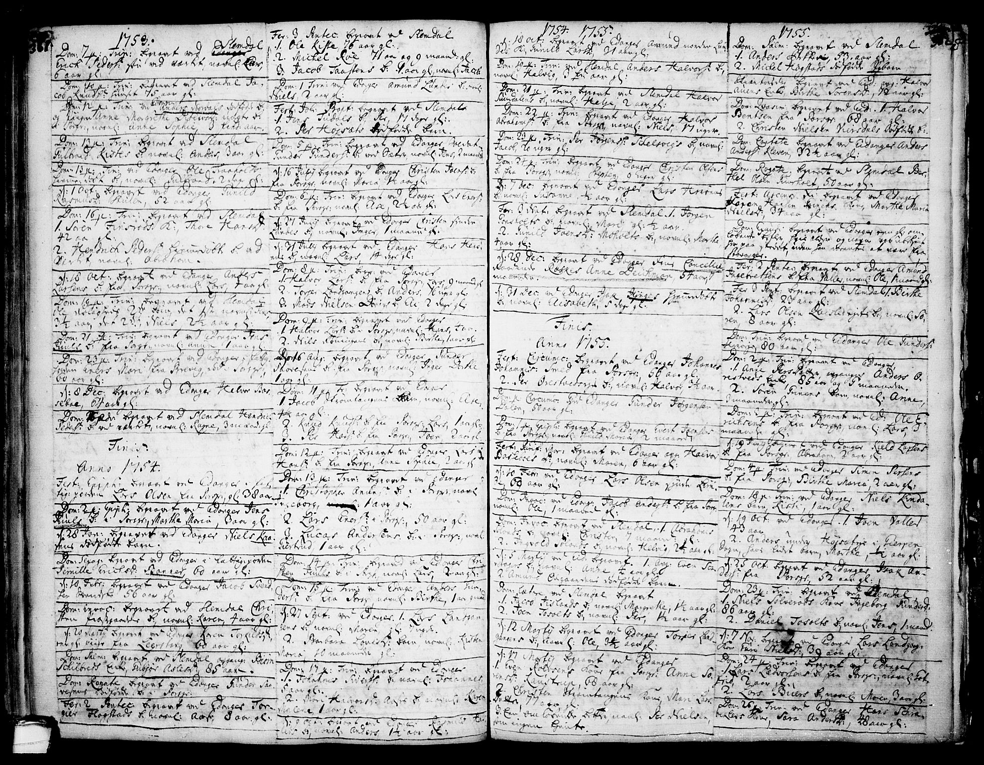 Eidanger kirkebøker, SAKO/A-261/F/Fa/L0004: Parish register (official) no. 4, 1733-1759, p. 361-362