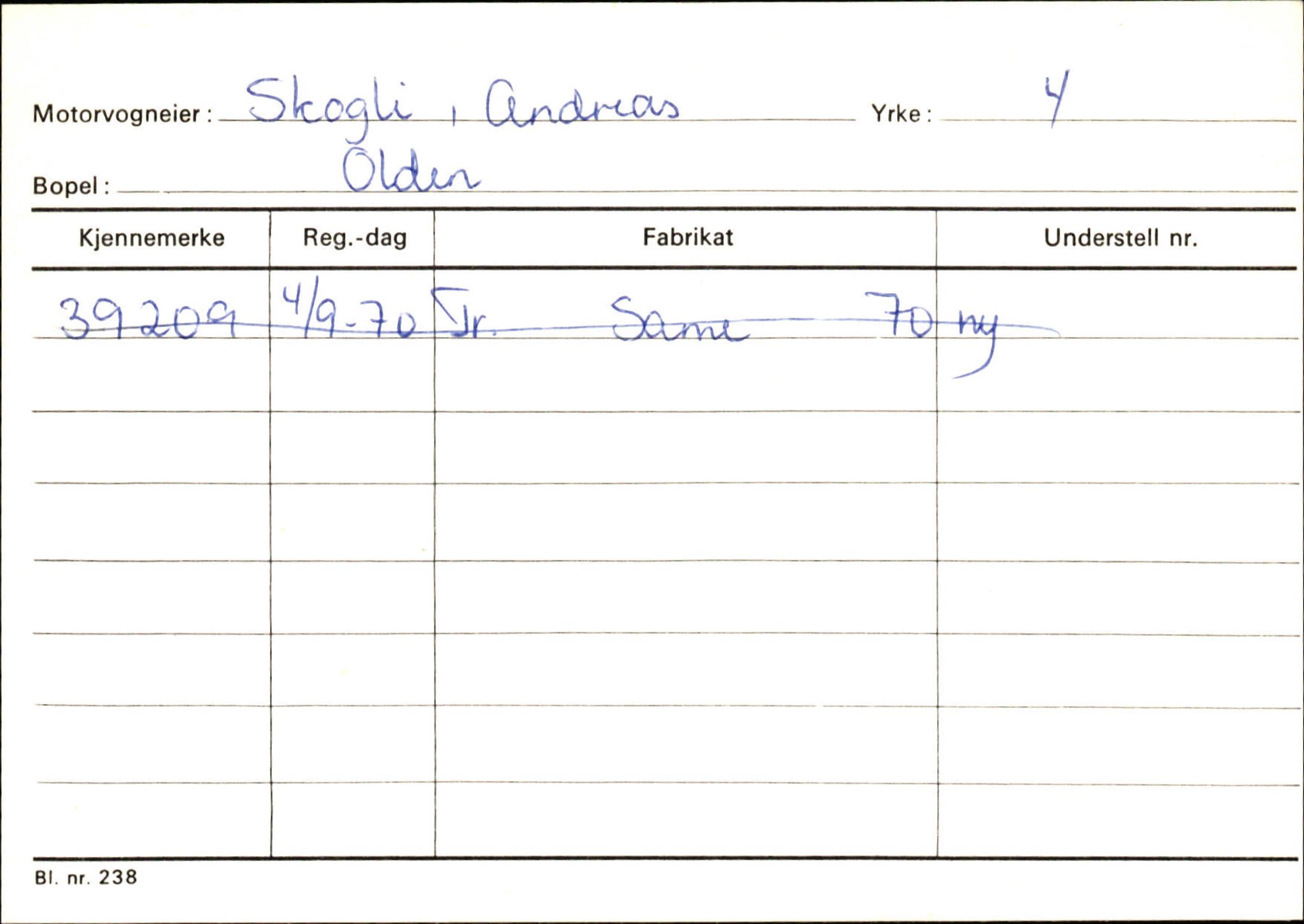 Statens vegvesen, Sogn og Fjordane vegkontor, AV/SAB-A-5301/4/F/L0131: Eigarregister Høyanger P-Å. Stryn S-Å, 1945-1975, p. 1297