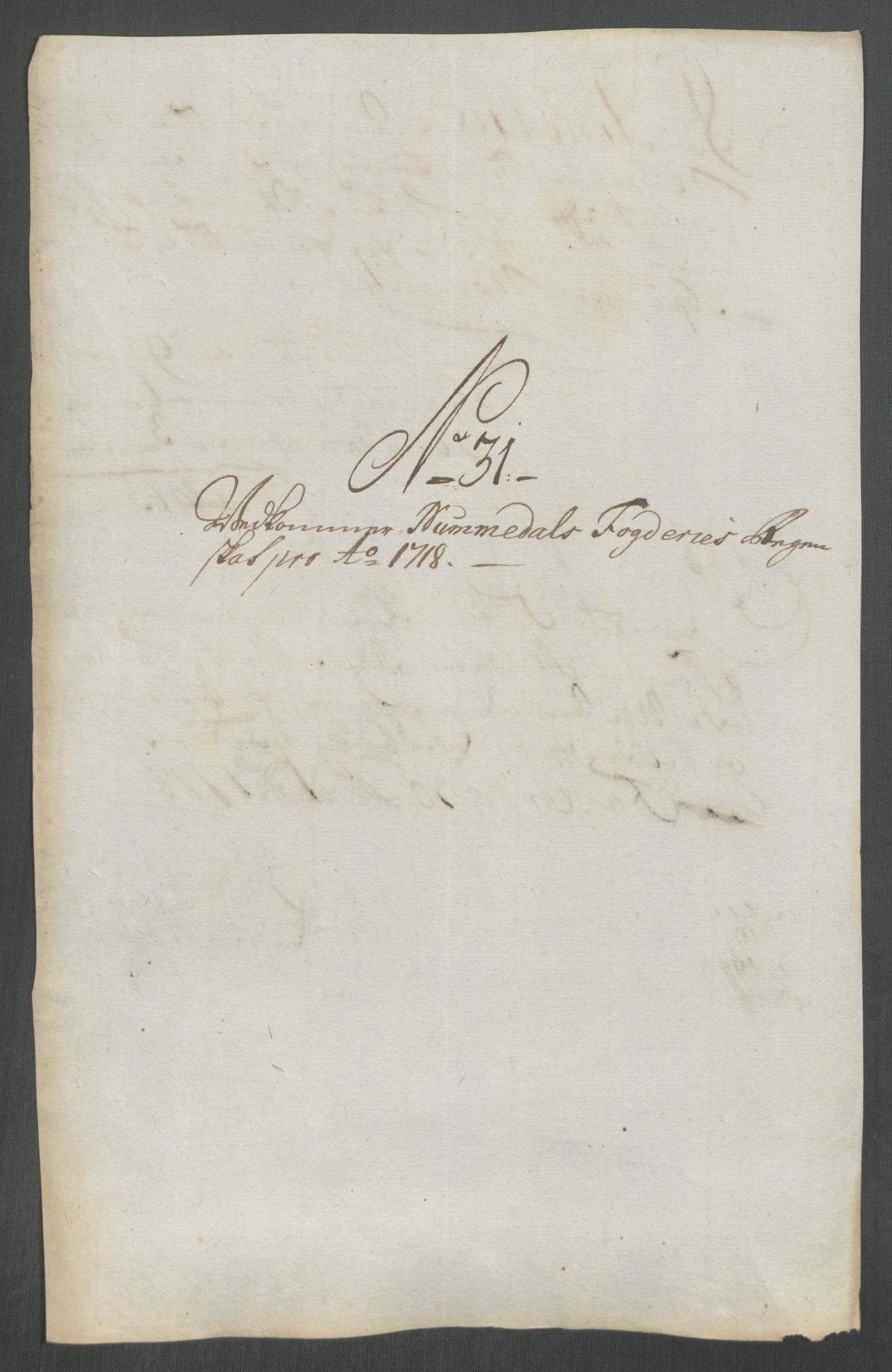 Rentekammeret inntil 1814, Reviderte regnskaper, Fogderegnskap, AV/RA-EA-4092/R64/L4439: Fogderegnskap Namdal, 1718, p. 203