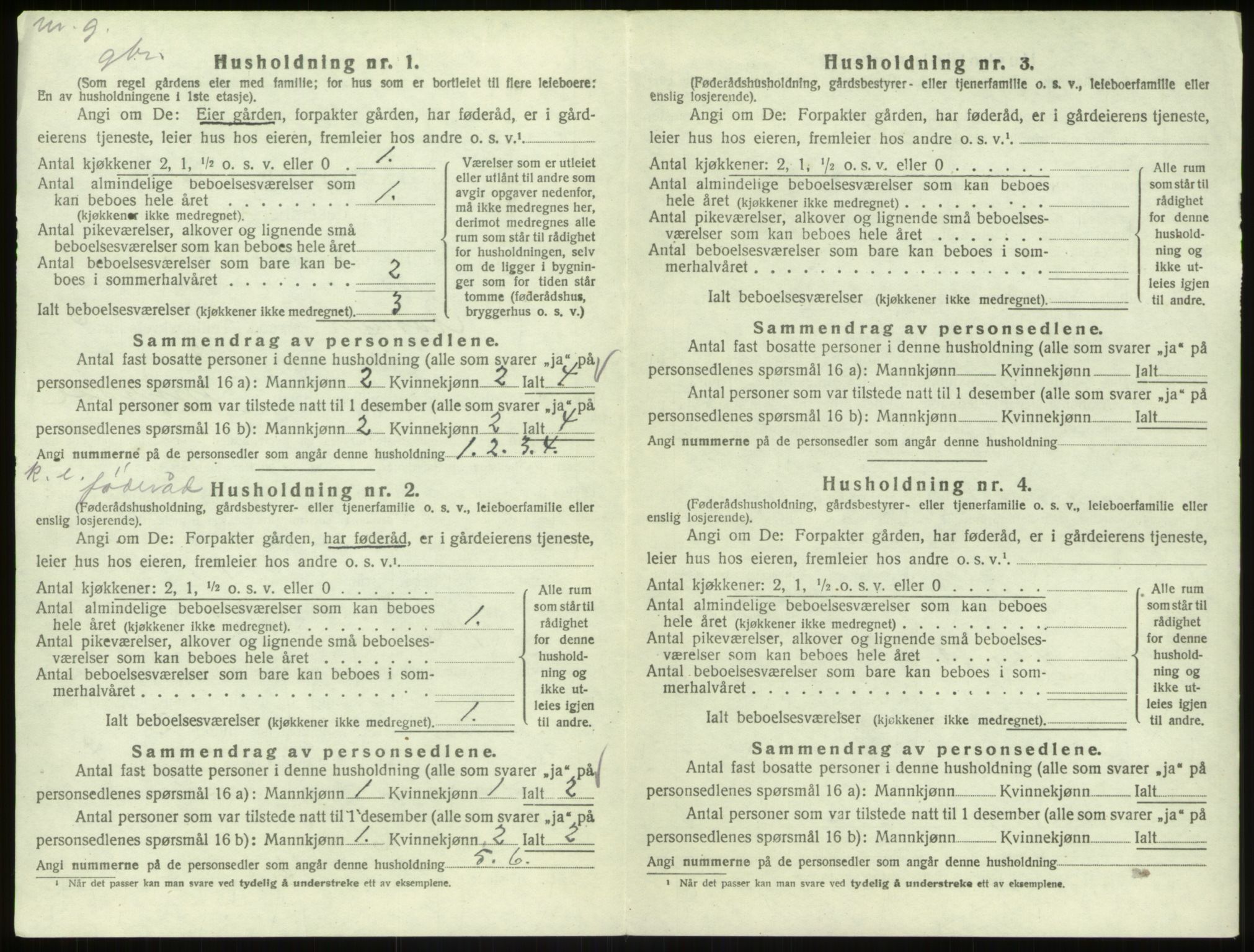 SAB, 1920 census for Åsane, 1920, p. 515