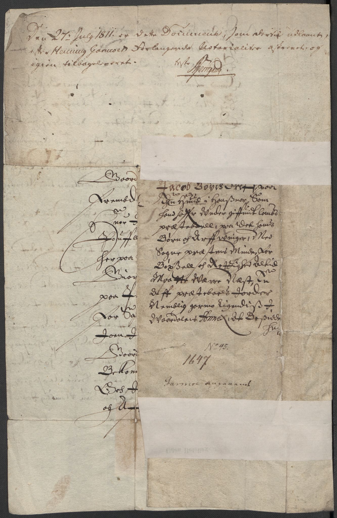 Riksarkivets diplomsamling, AV/RA-EA-5965/F15/L0012: Prestearkiv - Oppland, 1584-1794, p. 168