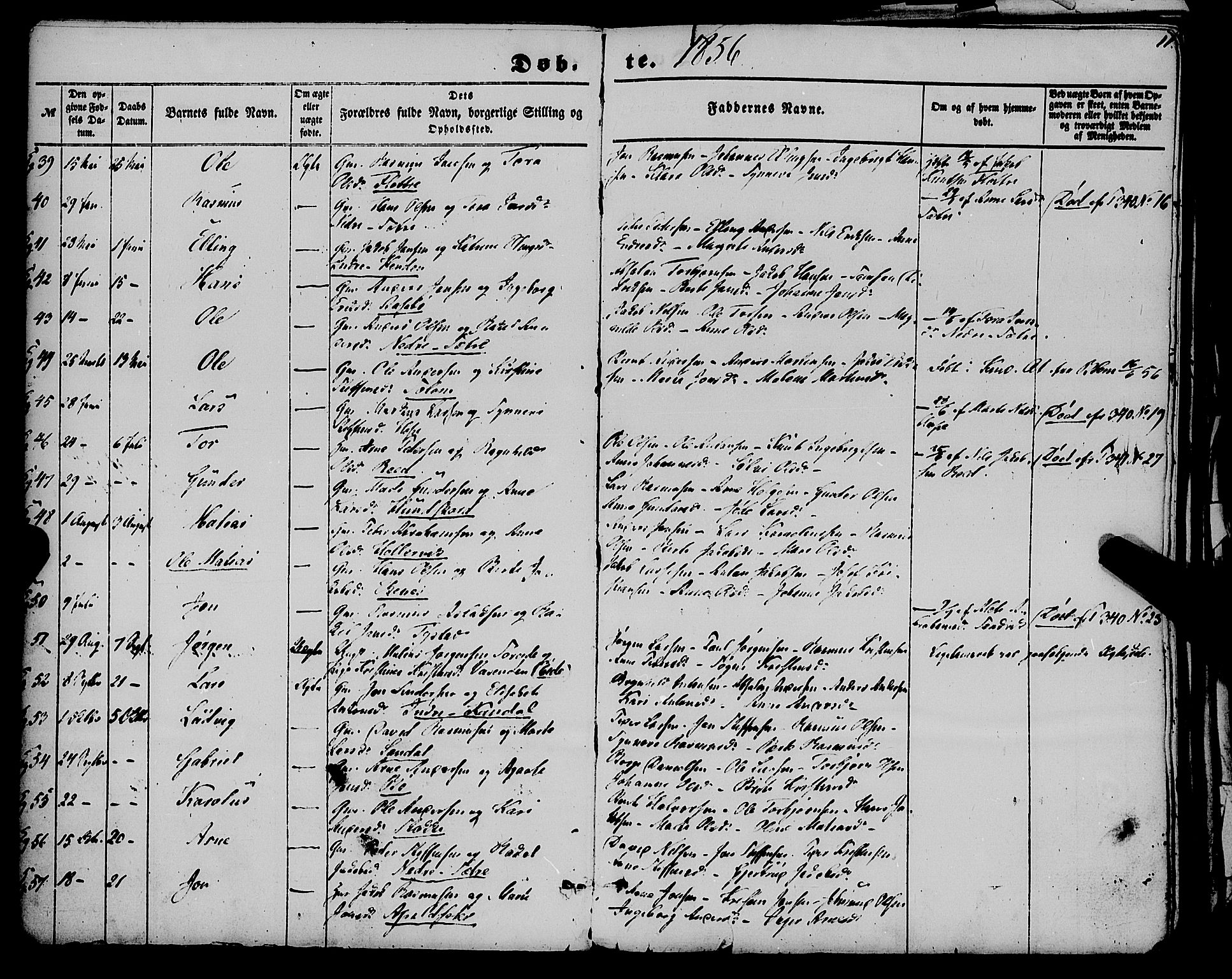 Gloppen sokneprestembete, AV/SAB-A-80101/H/Haa/Haaa/L0009: Parish register (official) no. A 9, 1855-1870, p. 11