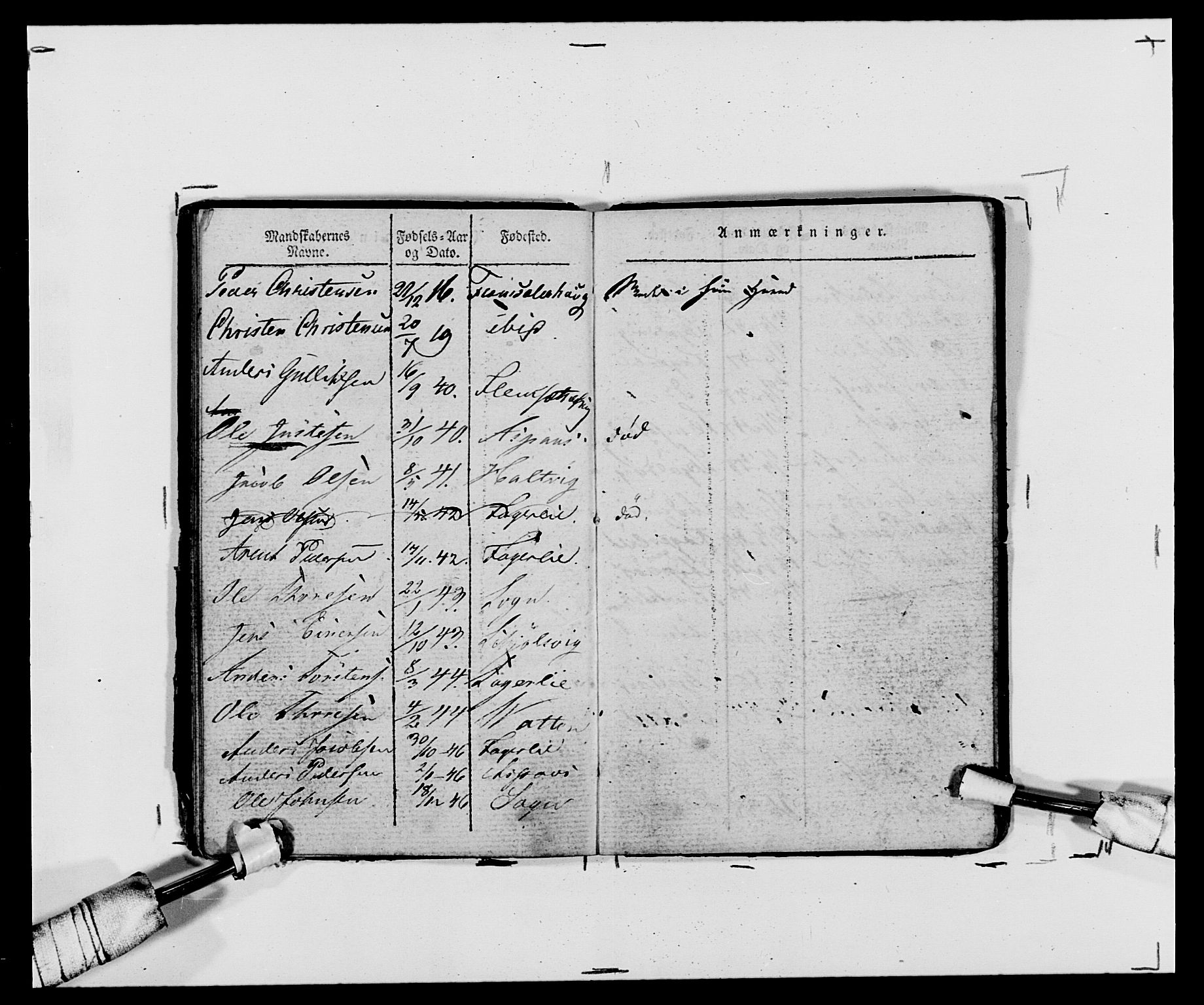 Generalitets- og kommissariatskollegiet, Det kongelige norske kommissariatskollegium, AV/RA-EA-5420/E/Eh/L0120: Tingvollske kompani, 1850-1870, p. 33