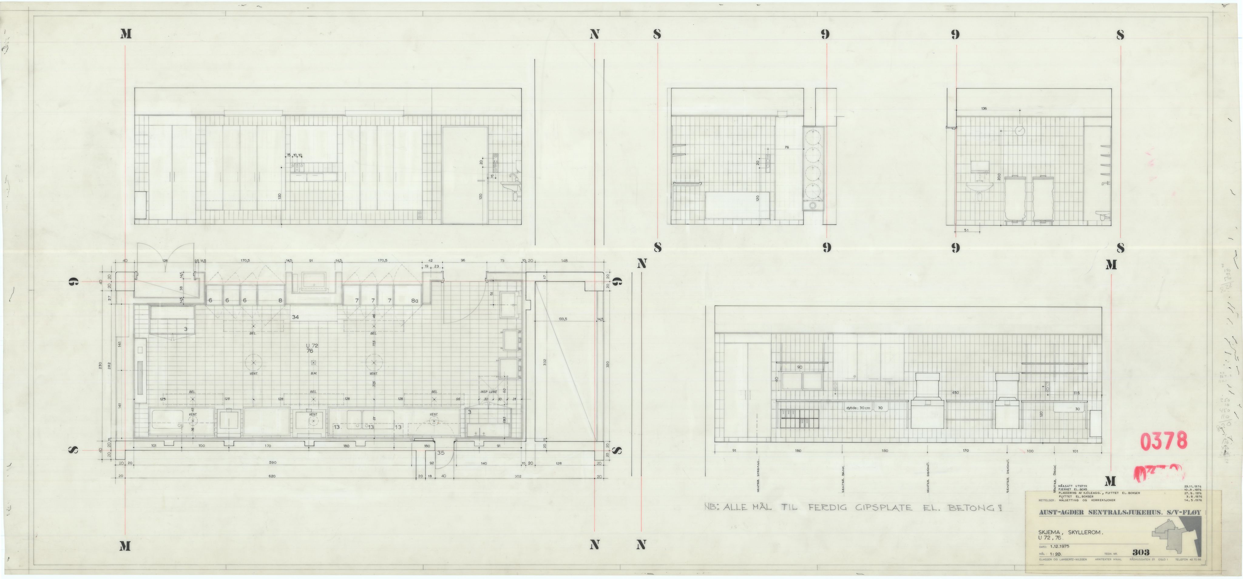 Eliassen og Lambertz-Nilssen Arkitekter, AAKS/PA-2983/T/T03/L0006: Tegningskogger 378, 1974-1978, p. 6