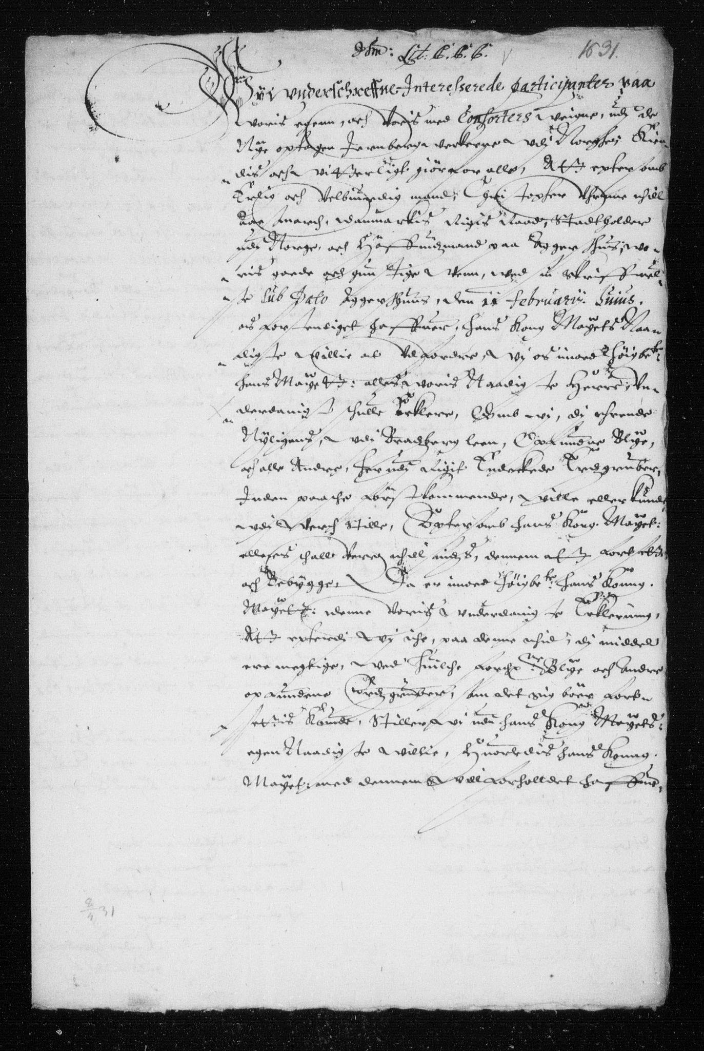 Danske Kanselli, Skapsaker, AV/RA-EA-4061/F/L0022: Skap 8, pakke 210-218, 1618-1730, p. 398