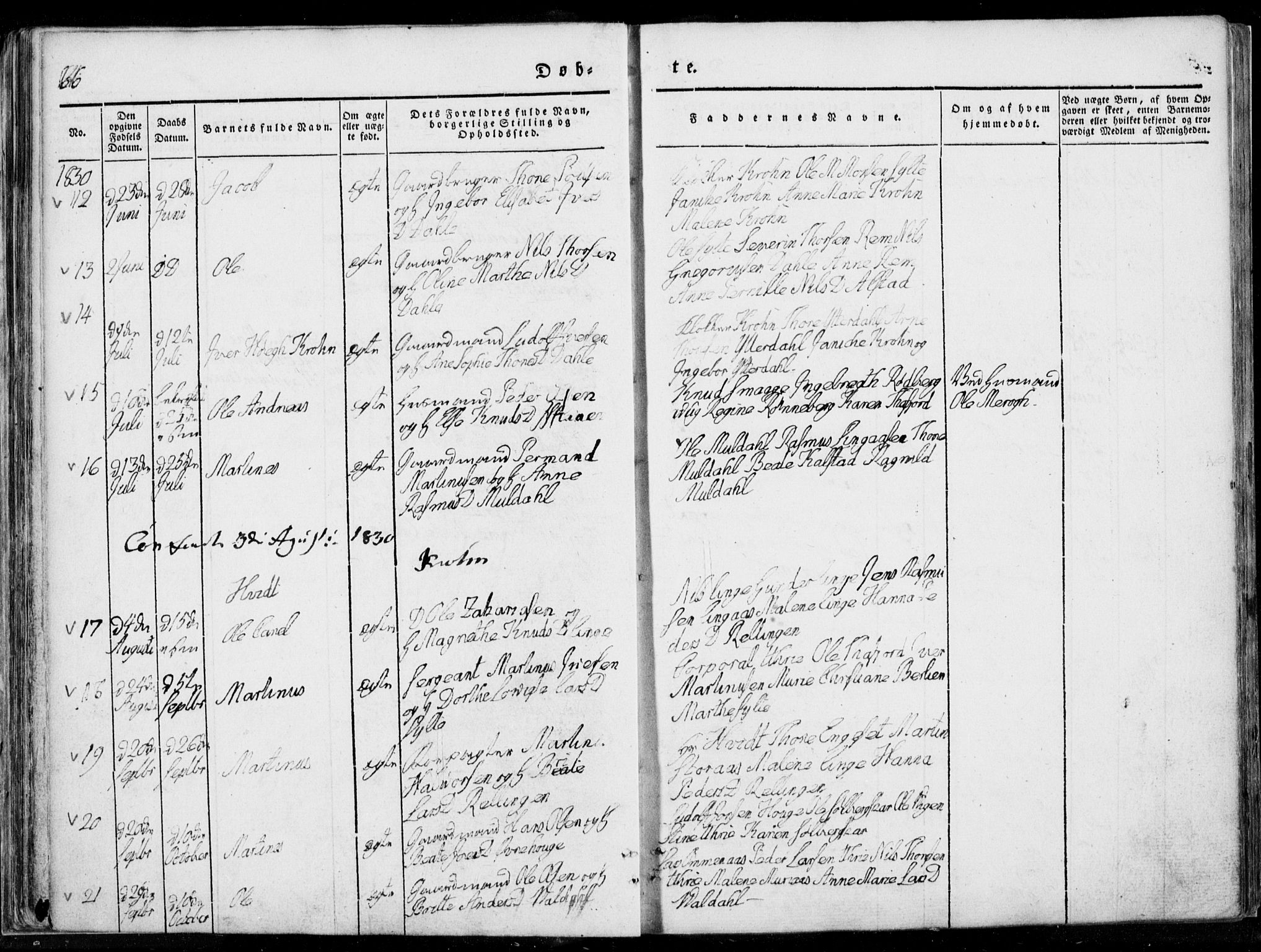 Ministerialprotokoller, klokkerbøker og fødselsregistre - Møre og Romsdal, AV/SAT-A-1454/519/L0247: Parish register (official) no. 519A06, 1827-1846, p. 66