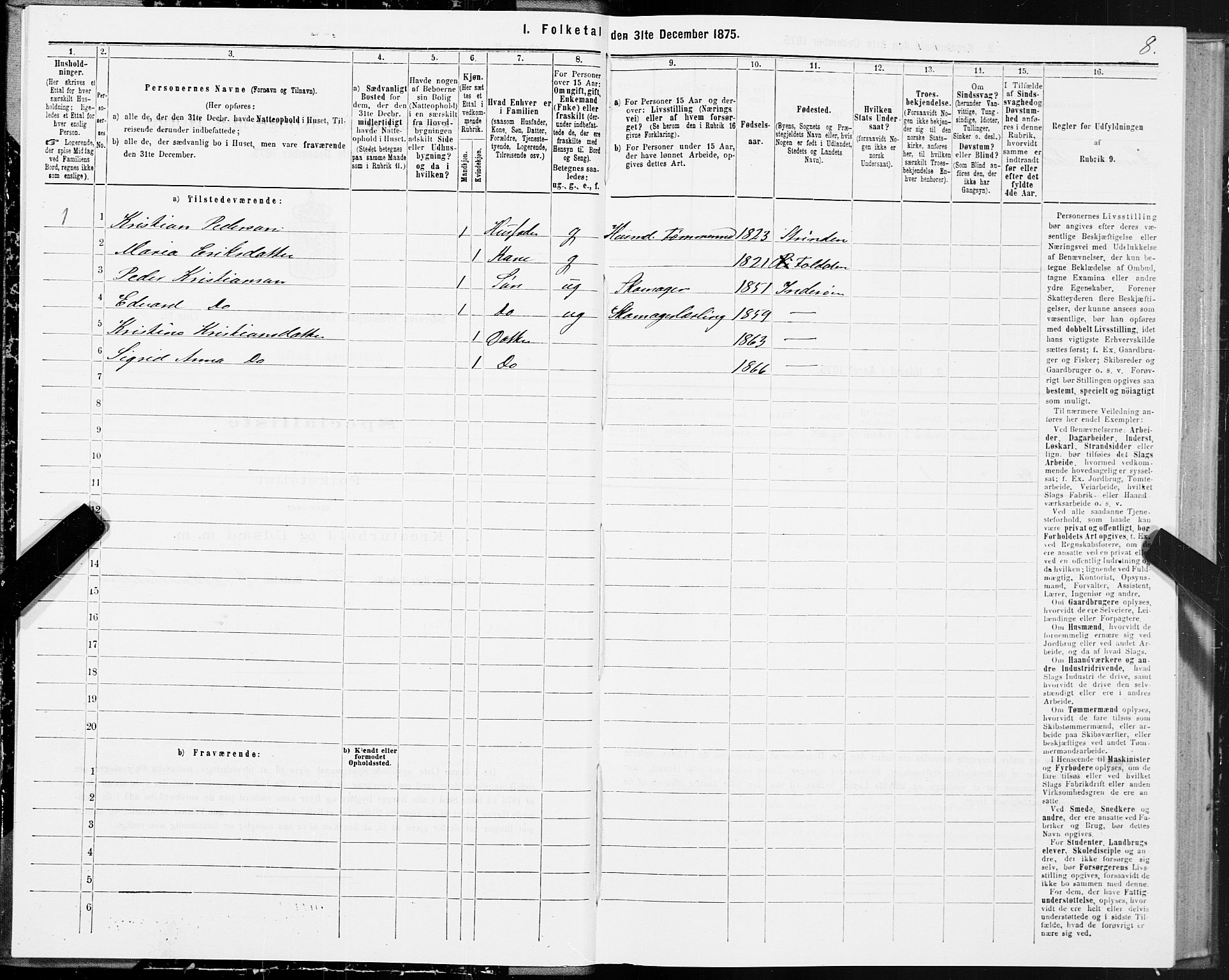 SAT, 1875 census for 1729P Inderøy, 1875, p. 1008