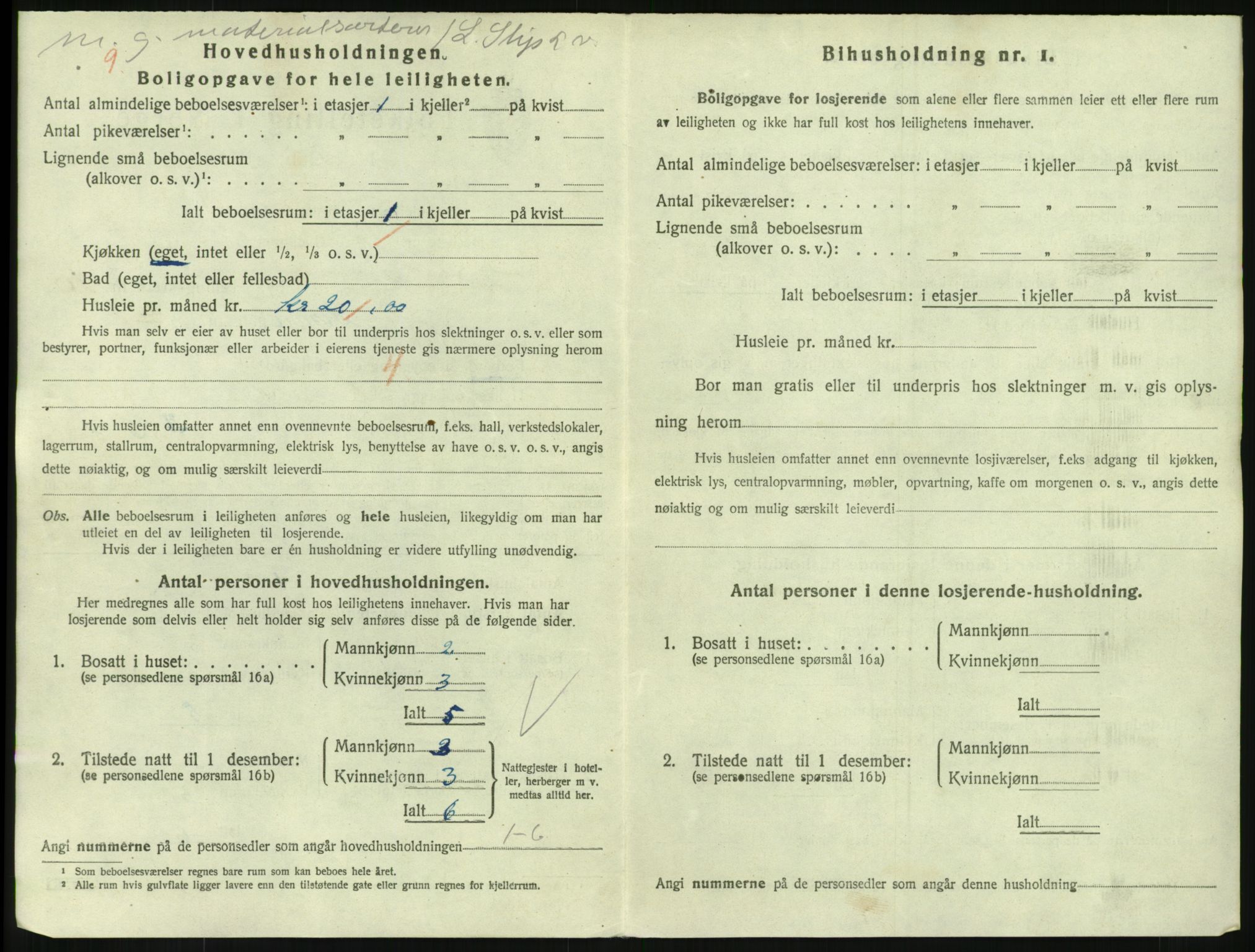 SAKO, 1920 census for Larvik, 1920, p. 7459