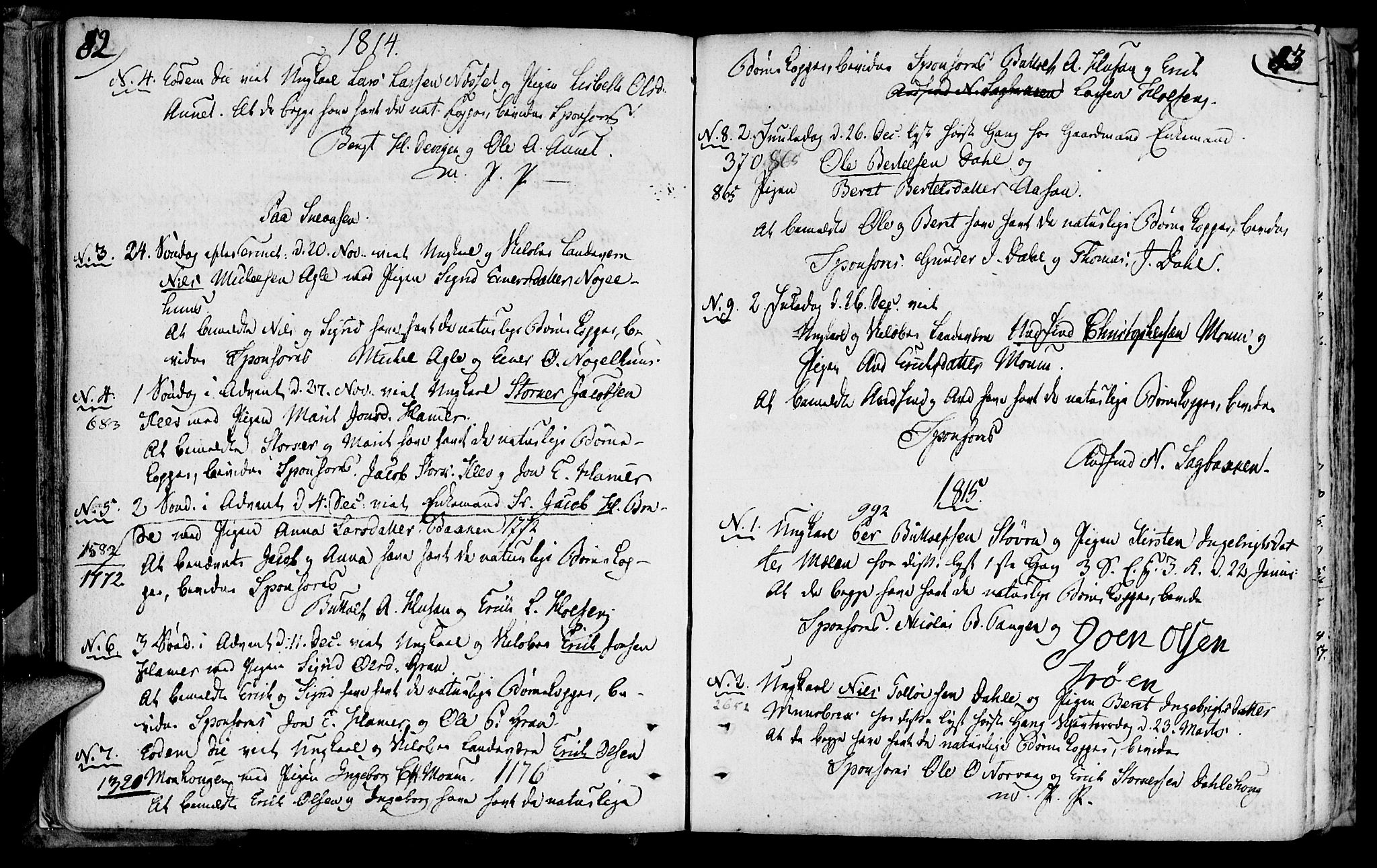 Ministerialprotokoller, klokkerbøker og fødselsregistre - Nord-Trøndelag, SAT/A-1458/749/L0468: Parish register (official) no. 749A02, 1787-1817, p. 82-83