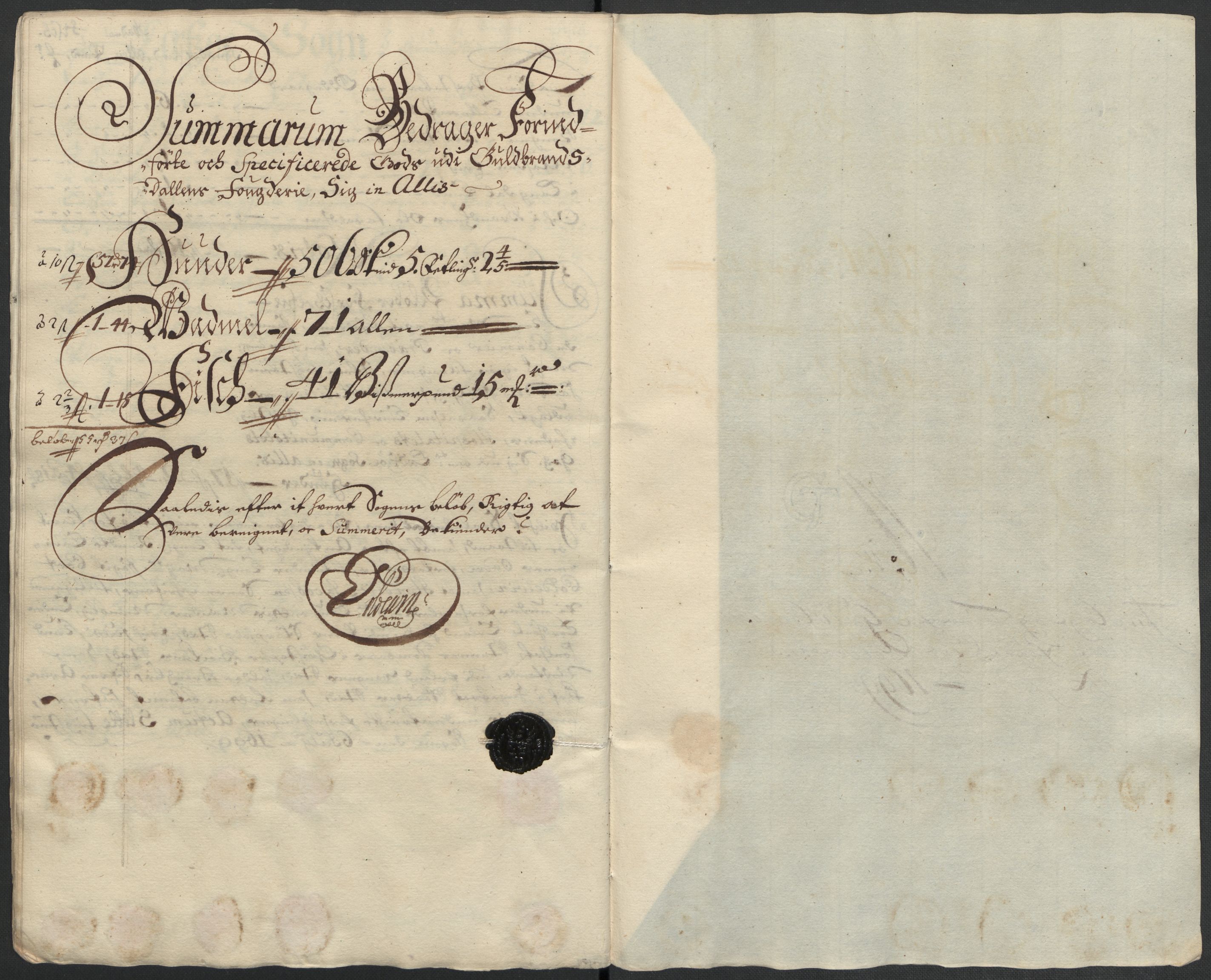 Rentekammeret inntil 1814, Reviderte regnskaper, Fogderegnskap, AV/RA-EA-4092/R17/L1172: Fogderegnskap Gudbrandsdal, 1699, p. 236