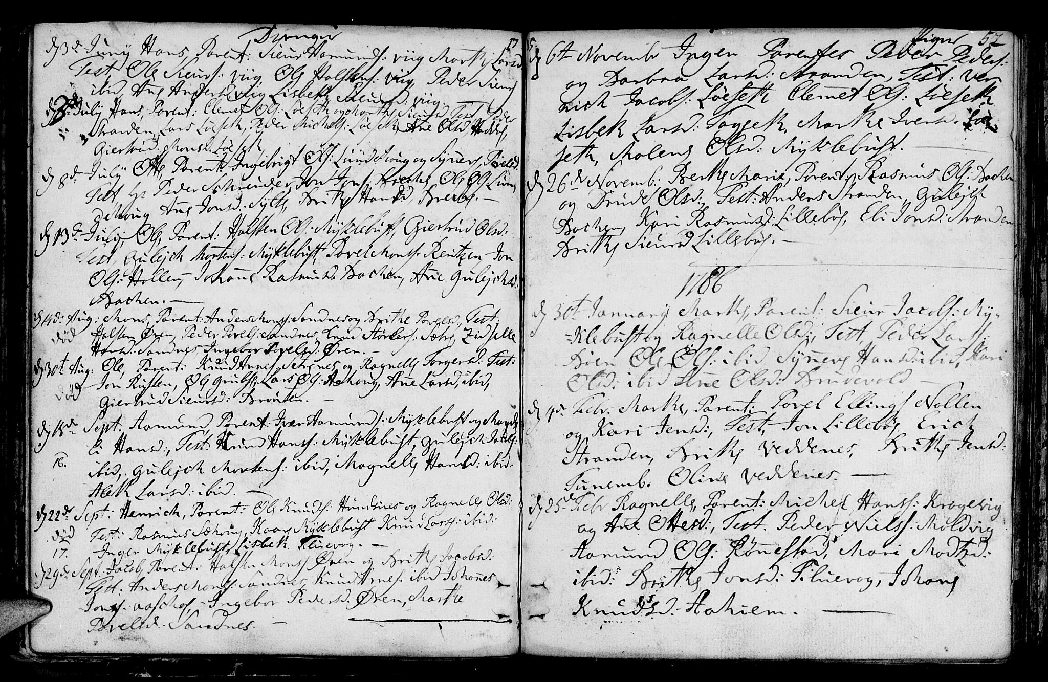Ministerialprotokoller, klokkerbøker og fødselsregistre - Møre og Romsdal, SAT/A-1454/501/L0002: Parish register (official) no. 501A02, 1760-1816, p. 52