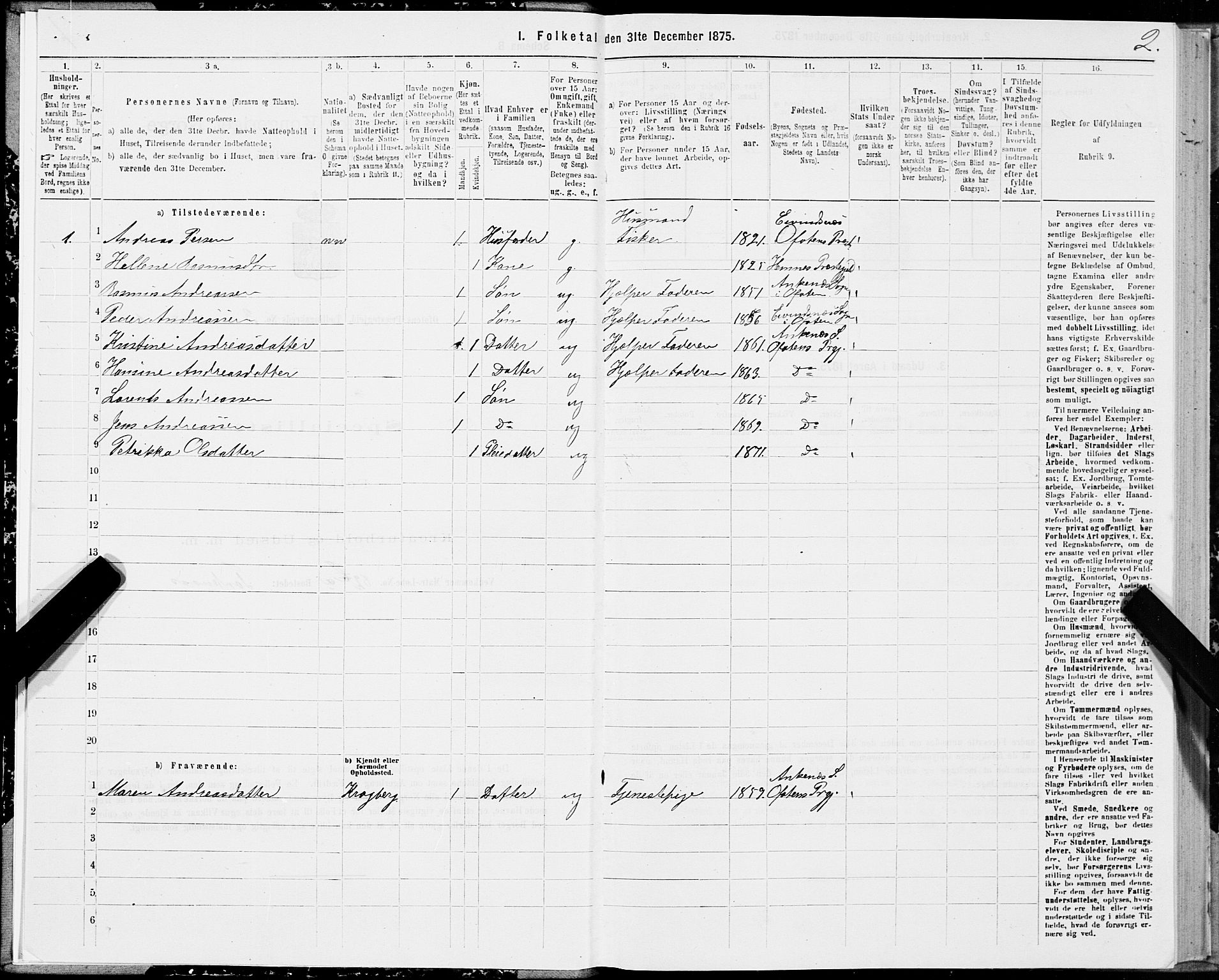 SAT, 1875 census for 1853P Ofoten, 1875, p. 2002