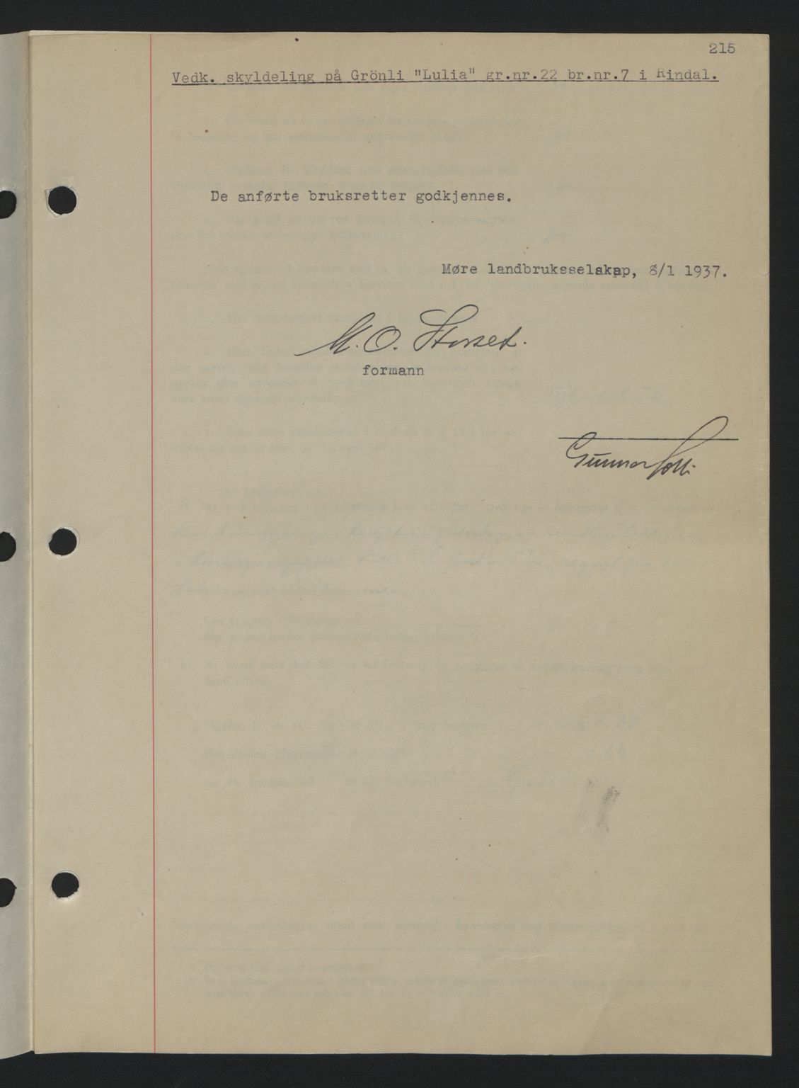 Nordmøre sorenskriveri, AV/SAT-A-4132/1/2/2Ca: Mortgage book no. A81, 1937-1937, Diary no: : 716/1937