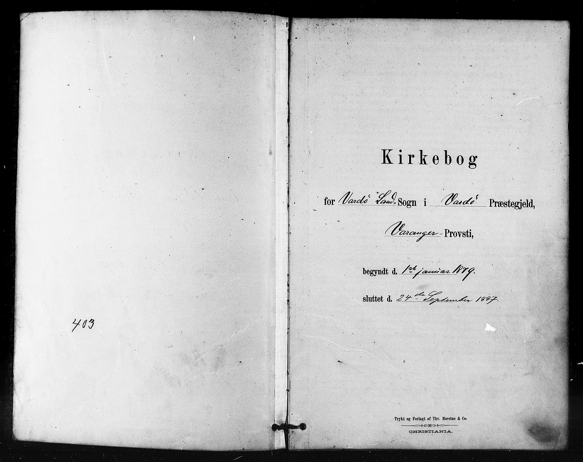 Vardø sokneprestkontor, SATØ/S-1332/H/Ha/L0008kirke: Parish register (official) no. 8, 1879-1887