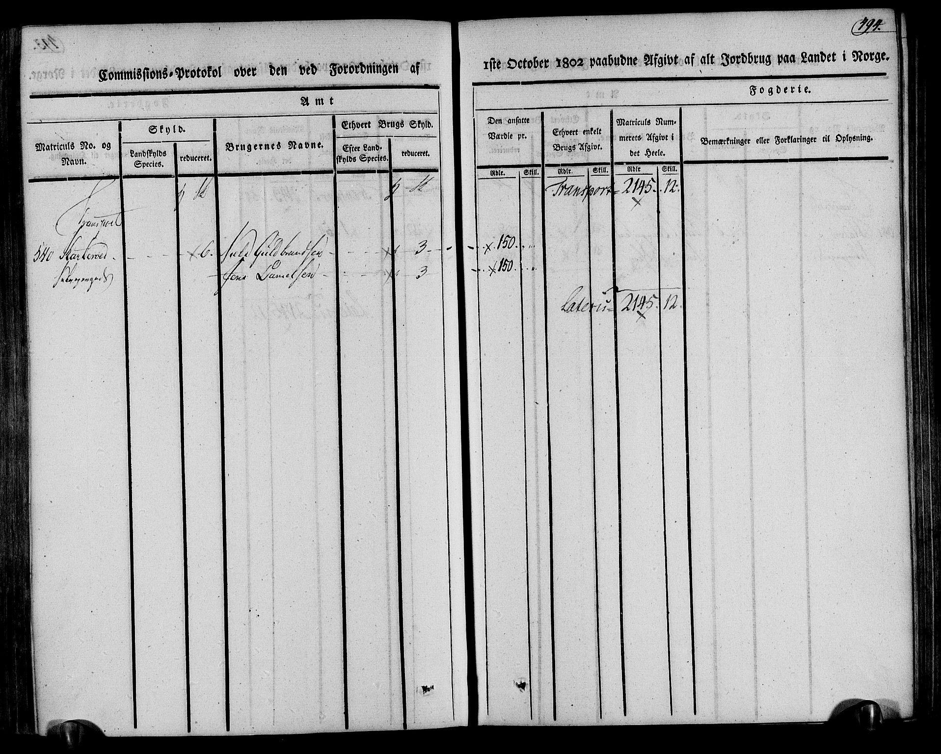 Rentekammeret inntil 1814, Realistisk ordnet avdeling, RA/EA-4070/N/Ne/Nea/L0078: Nedenes fogderi. Kommisjonsprotokoll "Nr. 1", for Sand og Bringsvær skipreider, 1803, p. 480