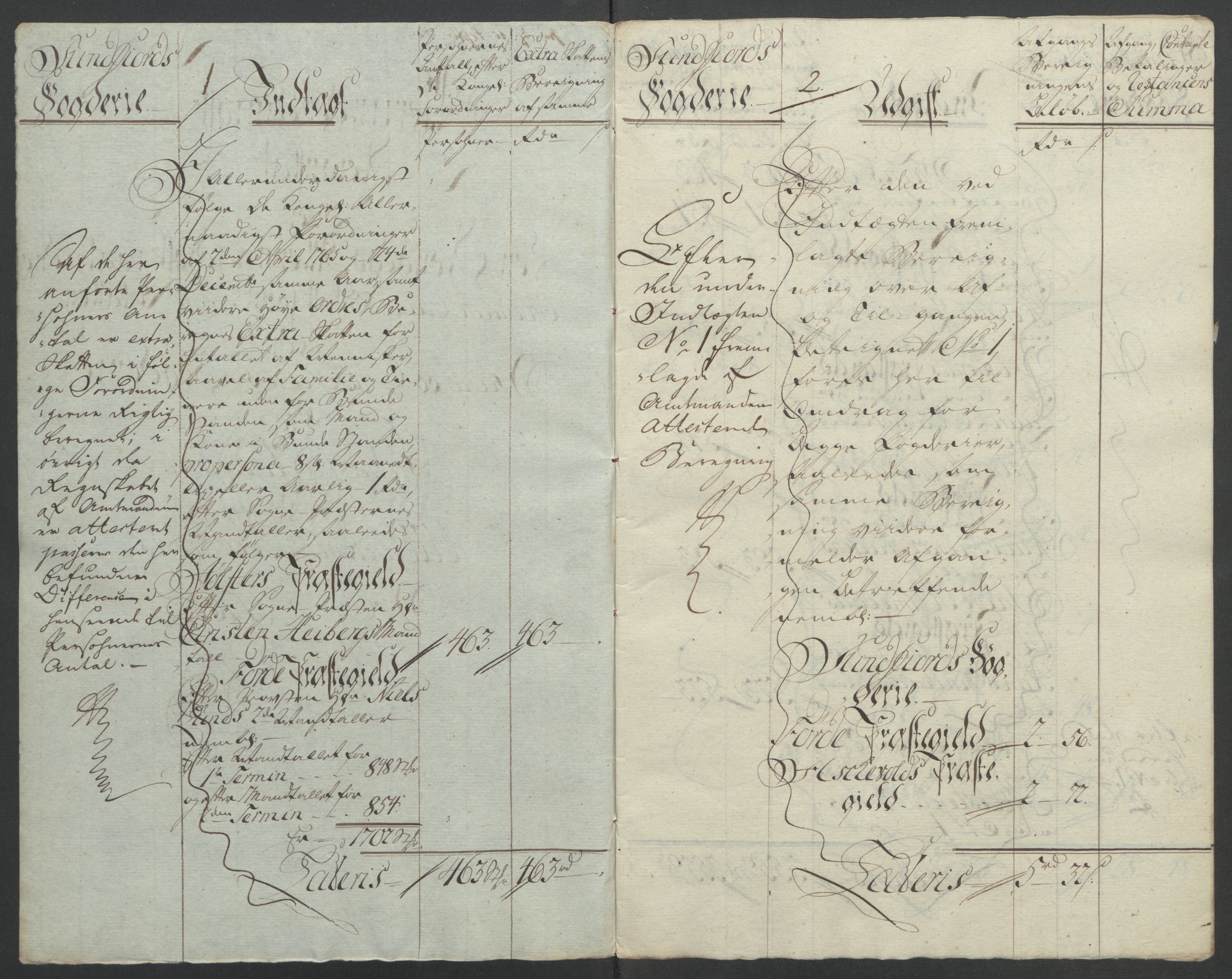 Rentekammeret inntil 1814, Reviderte regnskaper, Fogderegnskap, AV/RA-EA-4092/R53/L3550: Ekstraskatten Sunn- og Nordfjord, 1762-1771, p. 137