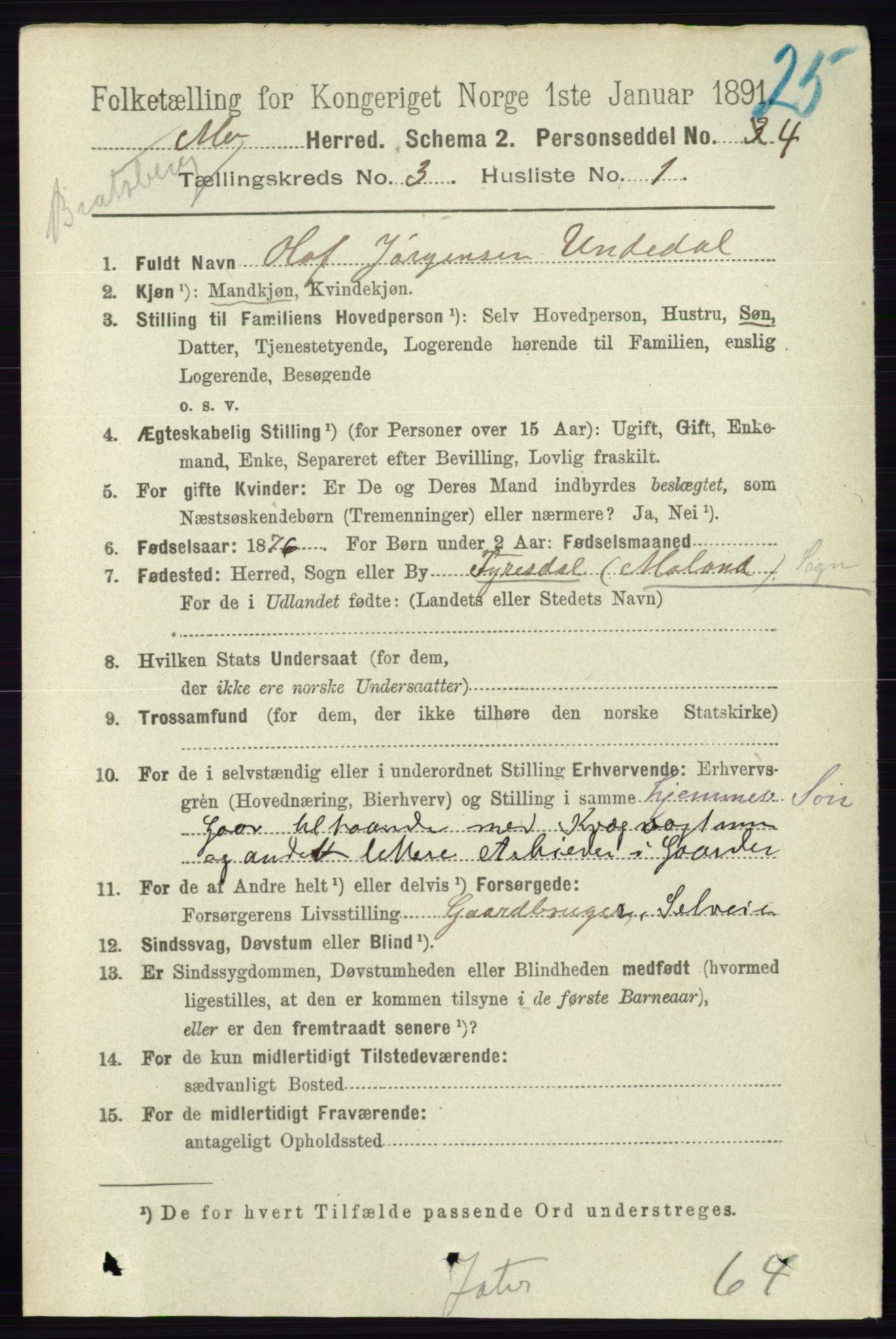 RA, 1891 census for 0832 Mo, 1891, p. 729