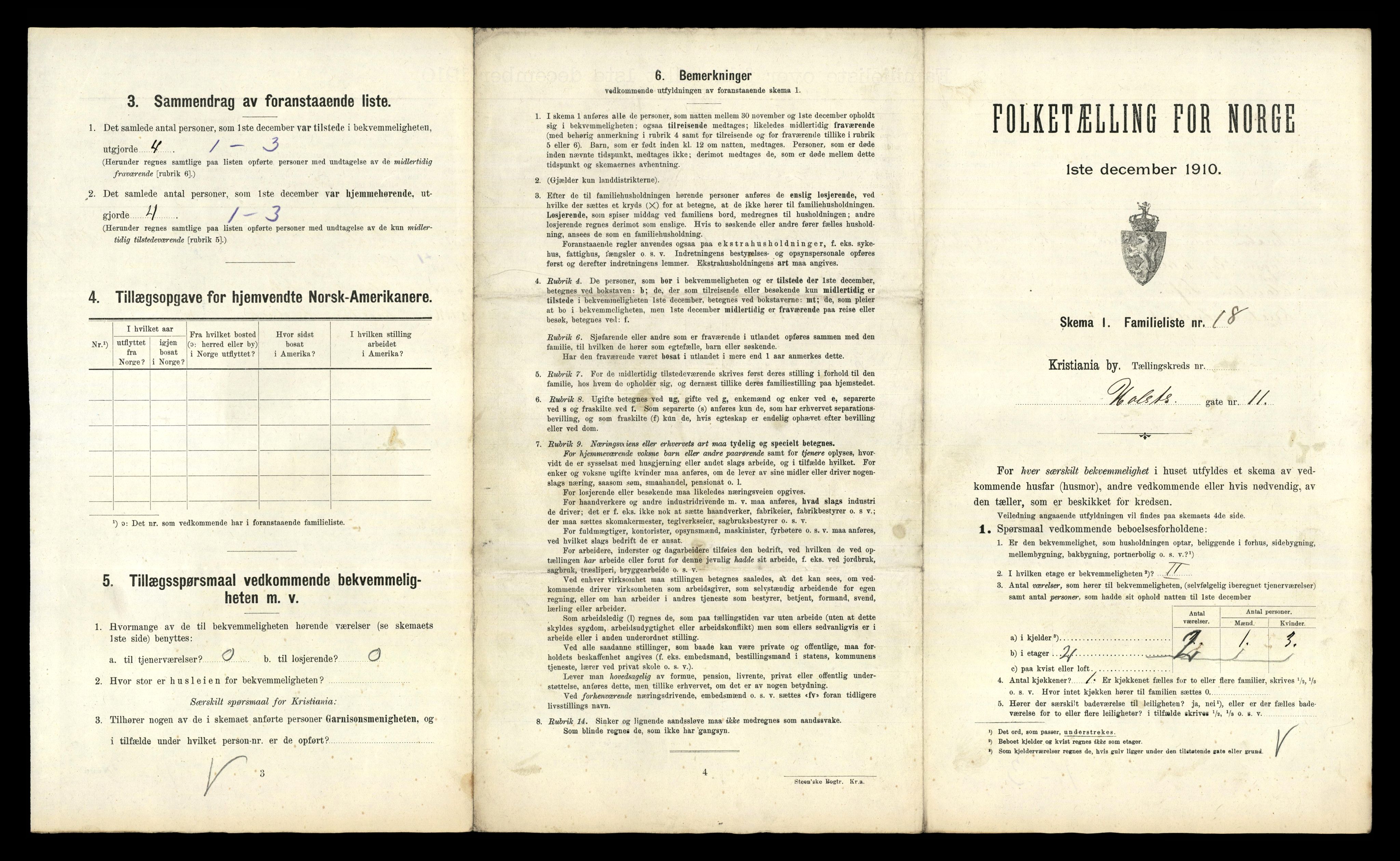 RA, 1910 census for Kristiania, 1910, p. 40267