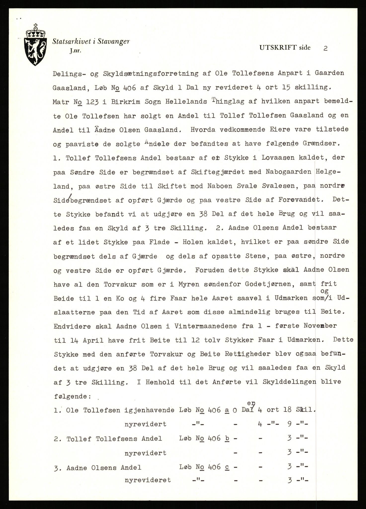 Statsarkivet i Stavanger, AV/SAST-A-101971/03/Y/Yj/L0028: Avskrifter sortert etter gårdsnavn: Gudla - Haga i Håland, 1750-1930, p. 347