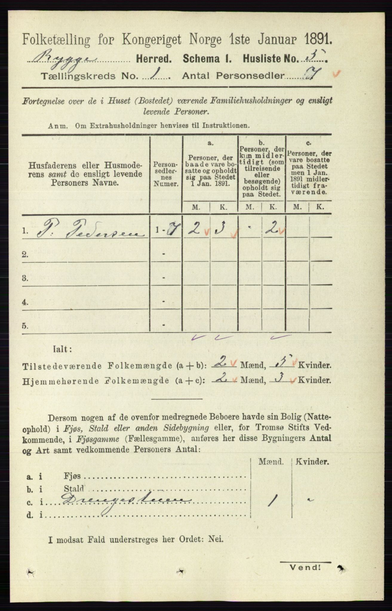 RA, 1891 census for 0136 Rygge, 1891, p. 27