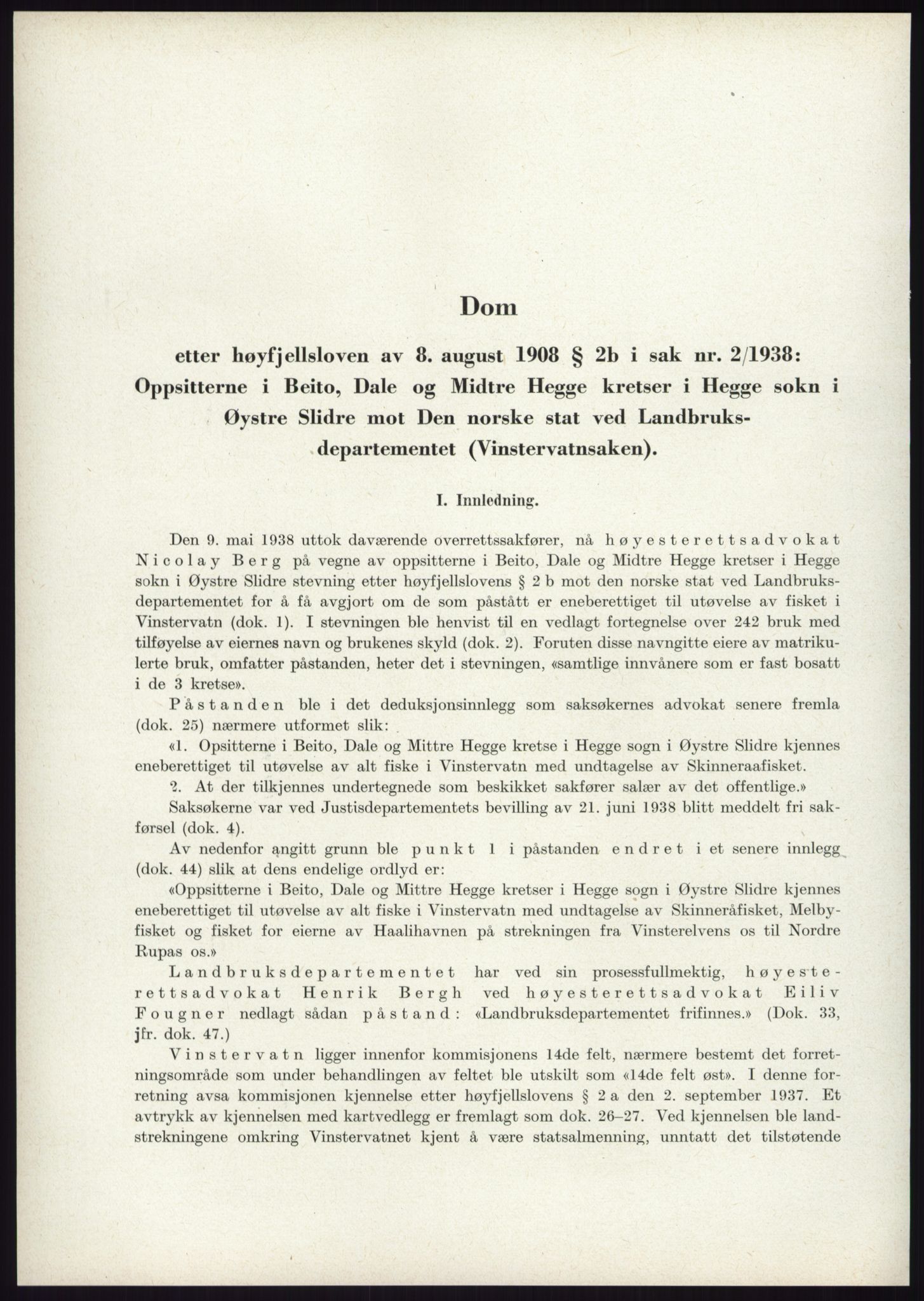 Høyfjellskommisjonen, AV/RA-S-1546/X/Xa/L0001: Nr. 1-33, 1909-1953, p. 5971