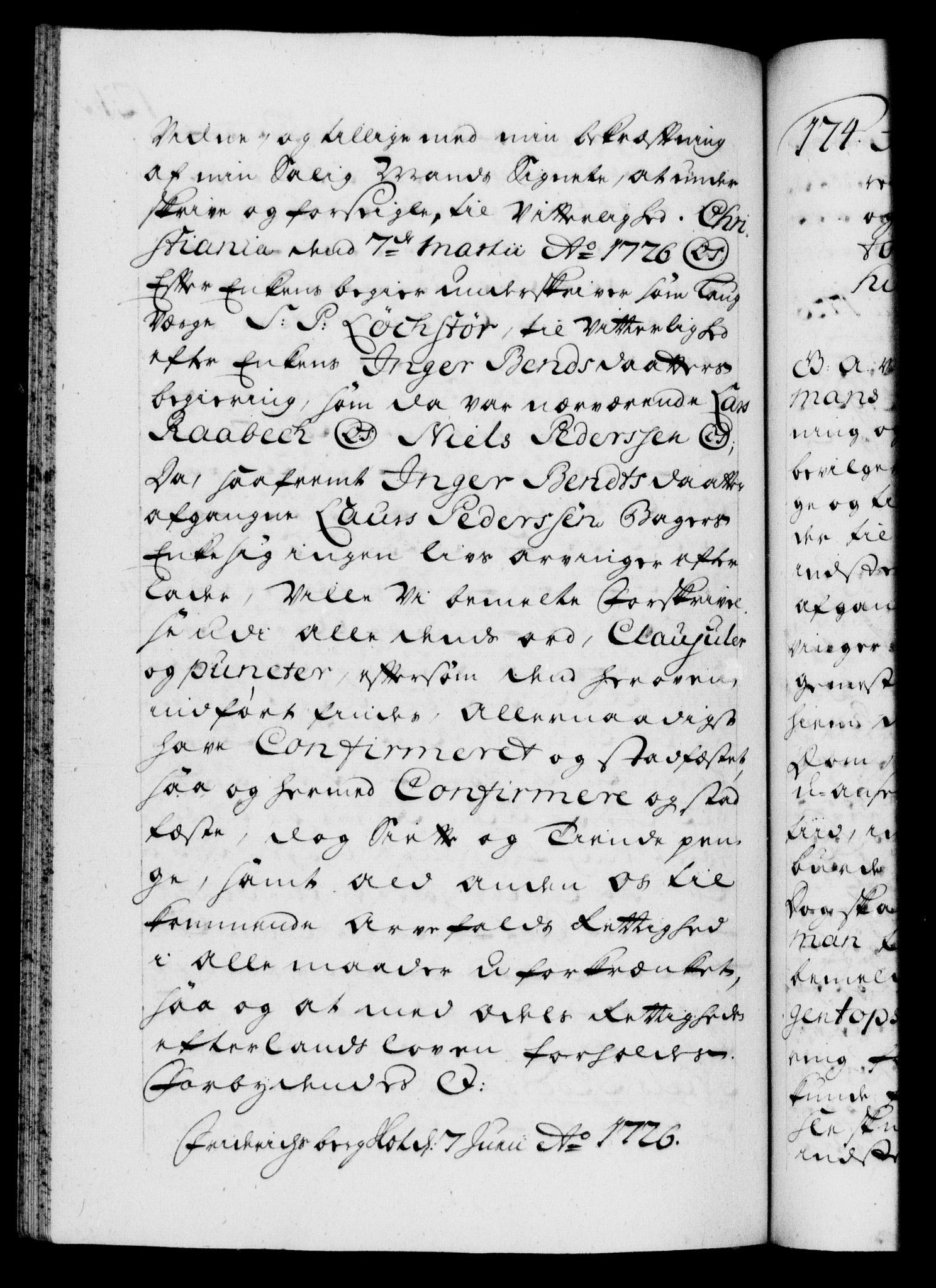 Danske Kanselli 1572-1799, AV/RA-EA-3023/F/Fc/Fca/Fcaa/L0025: Norske registre, 1726-1728, p. 121b