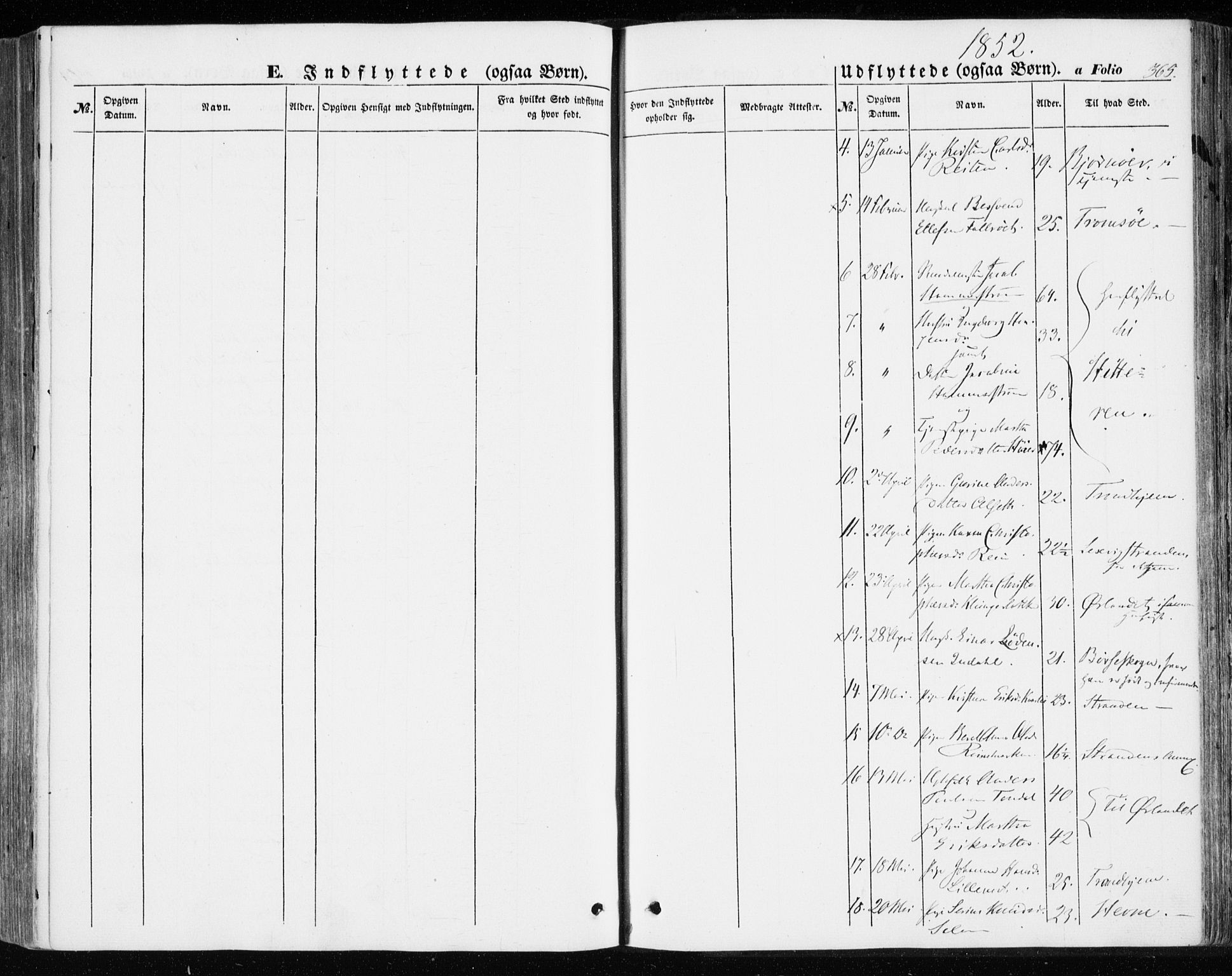 Ministerialprotokoller, klokkerbøker og fødselsregistre - Sør-Trøndelag, AV/SAT-A-1456/646/L0611: Parish register (official) no. 646A09, 1848-1857, p. 365