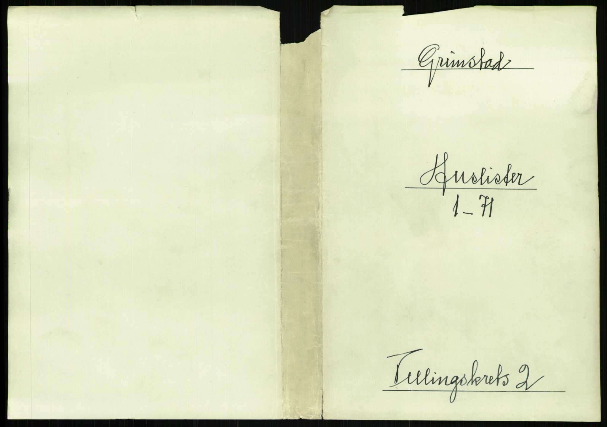 RA, 1891 census for 0904 Grimstad, 1891, p. 154
