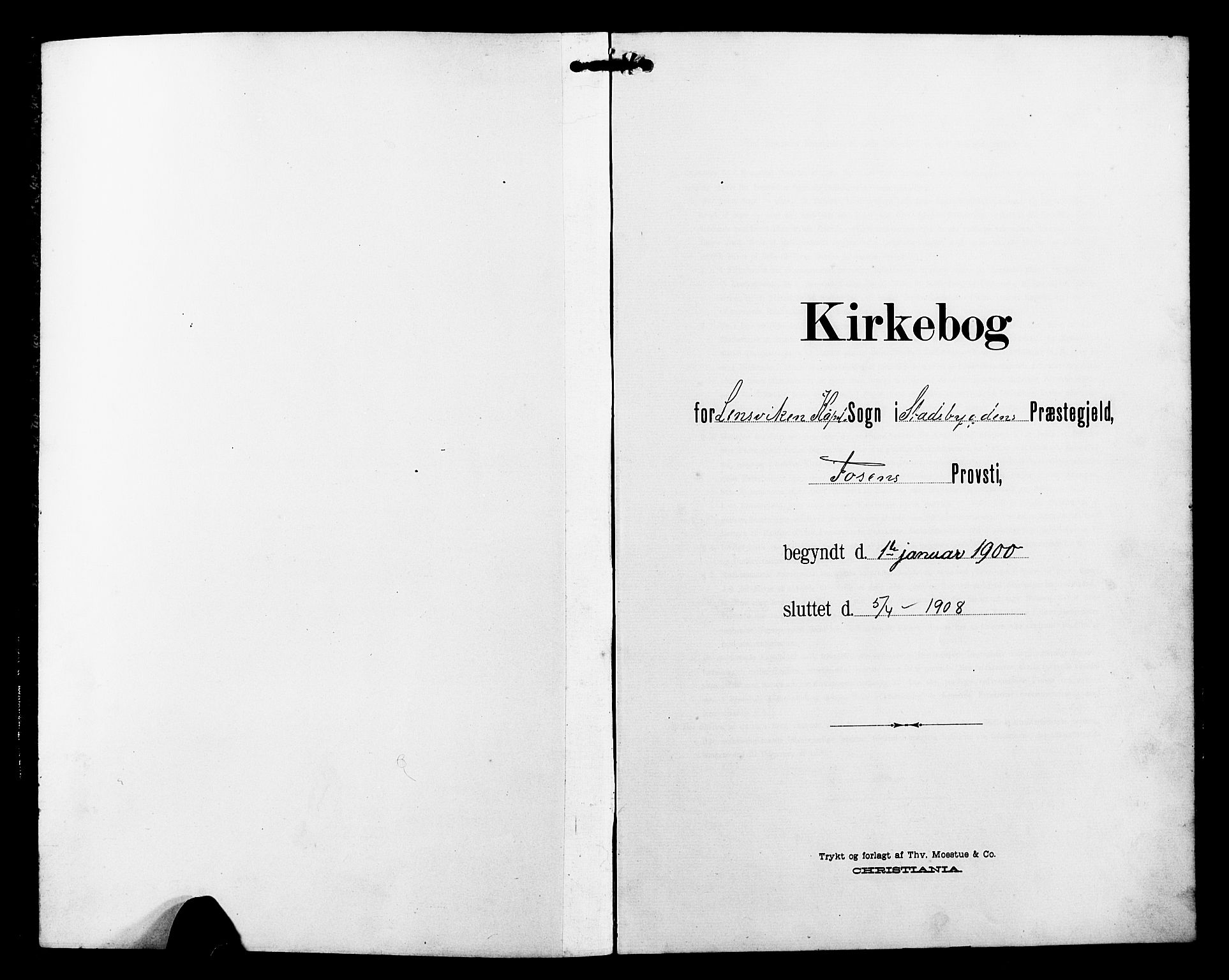 Ministerialprotokoller, klokkerbøker og fødselsregistre - Sør-Trøndelag, SAT/A-1456/663/L0763: Parish register (copy) no. 663C03, 1899-1908